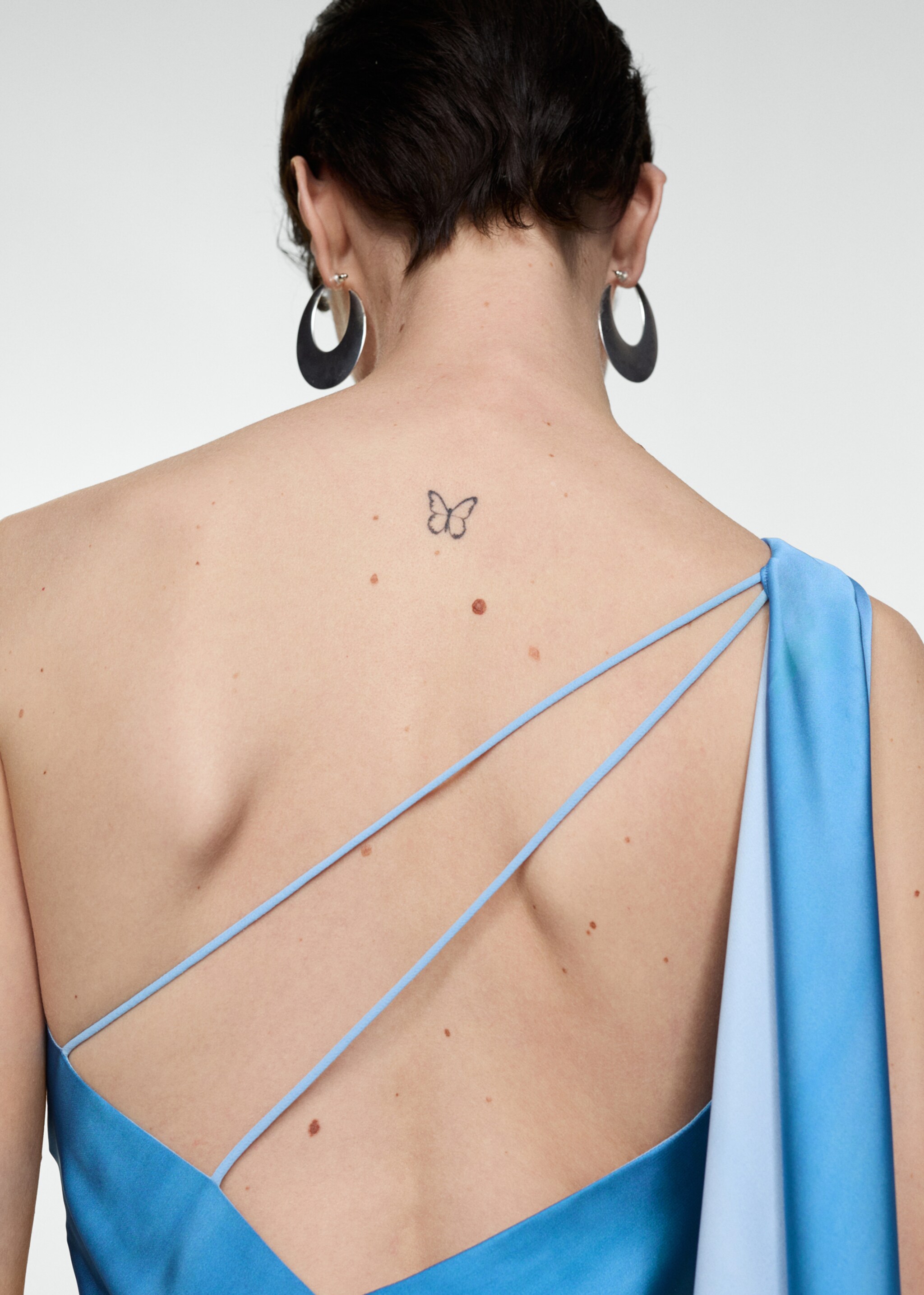 Robe asymétrique dégradée - Détail de l'article 6, Bleu. Ref: 67009241-00.