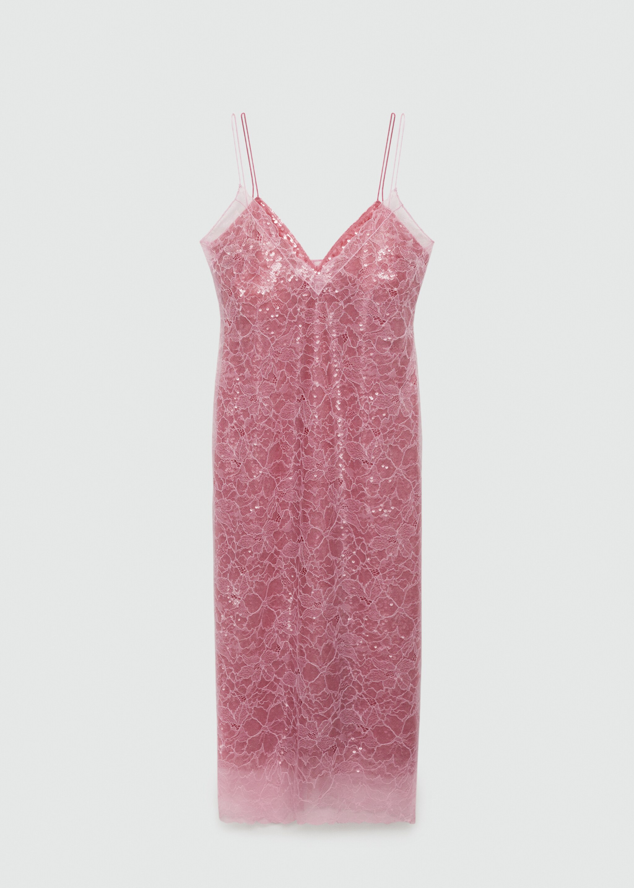 Vestido lencero encaje lentejuelas - Artículo sin modelo
