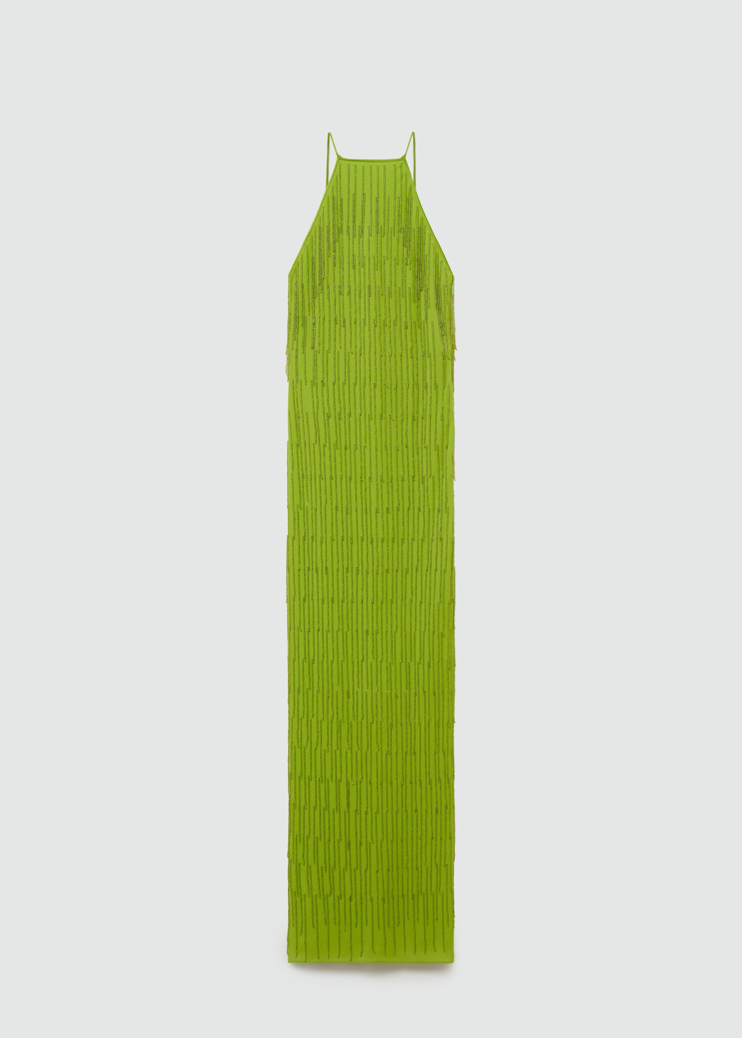 Vestido halter flecos pedrería - Artículo sin modelo