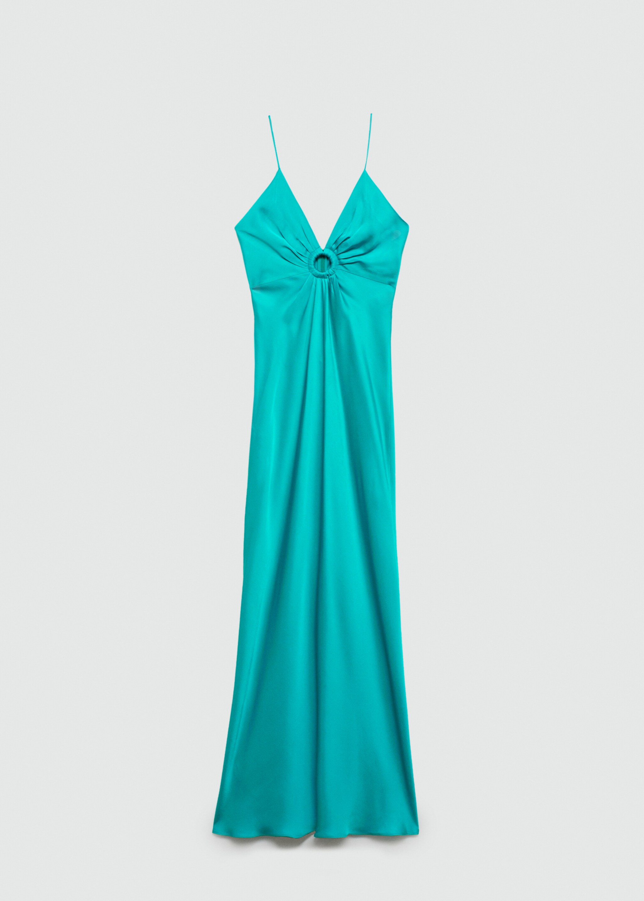 Strapless satin dress - Article without model