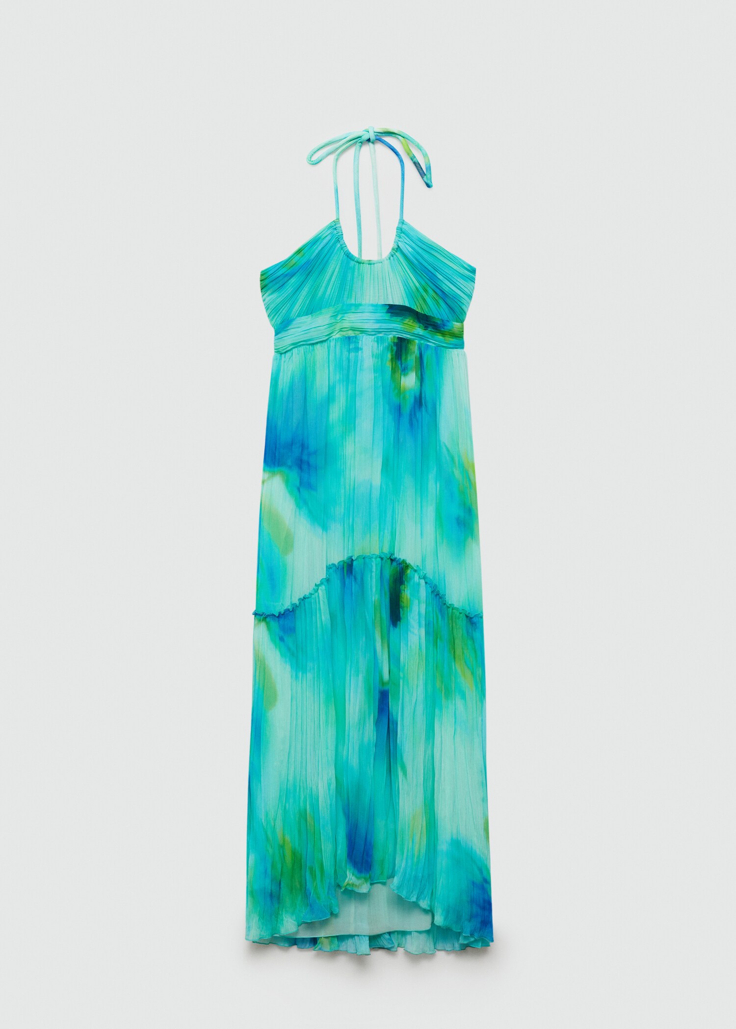 Printed halter-neck dress - Article without model