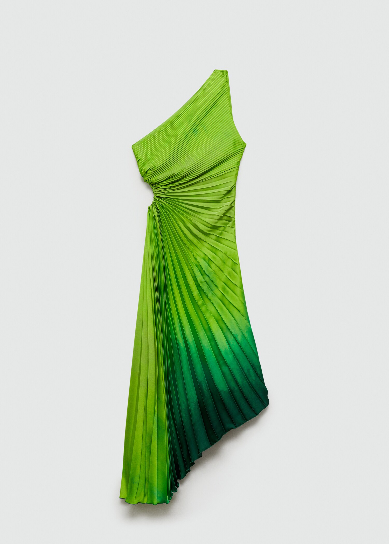 Robe asymétrique plissée - Article sans modèle