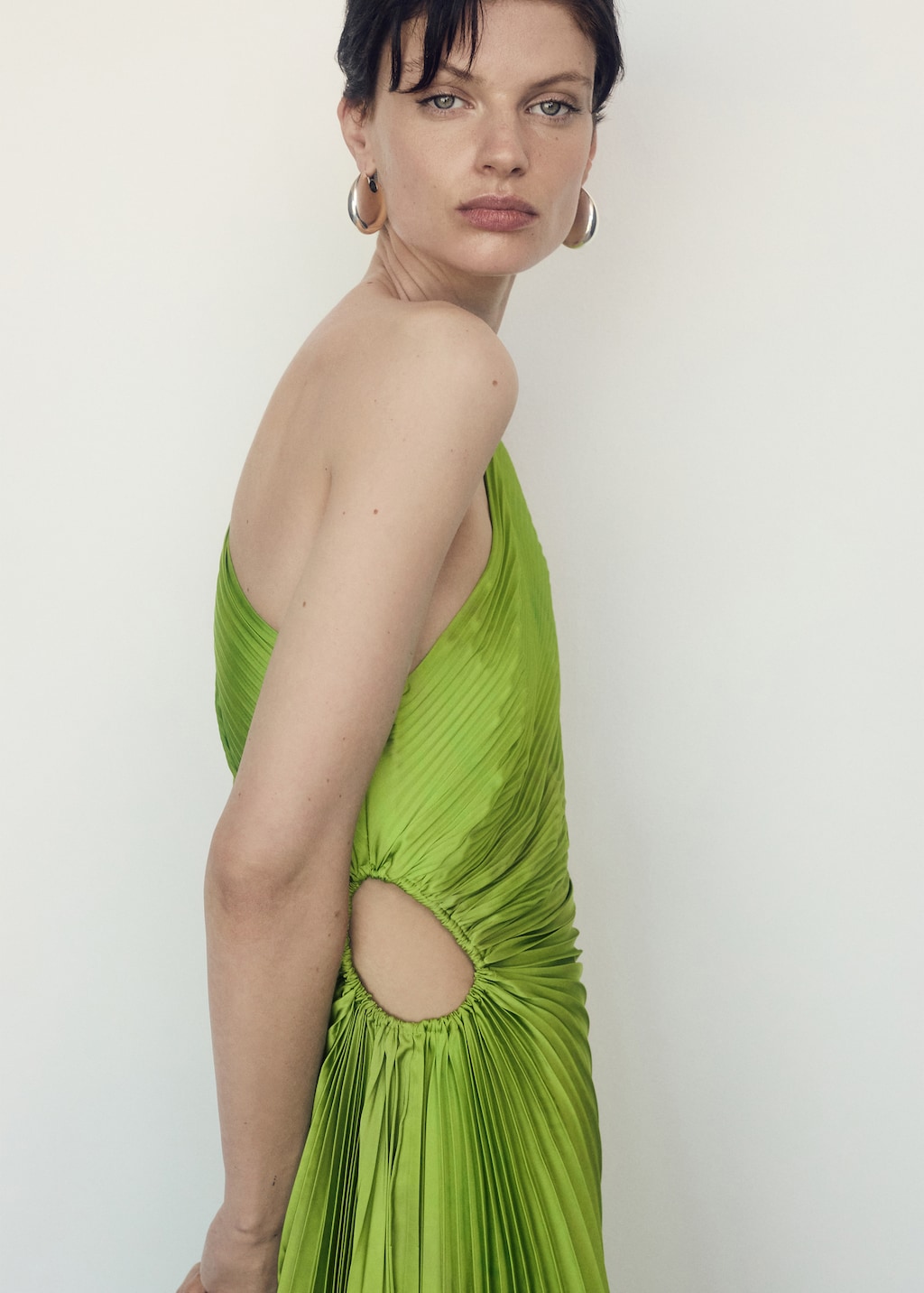 Vestidos Invitada Boda Mango Talla Plus Vestido Asimétrico Plisado