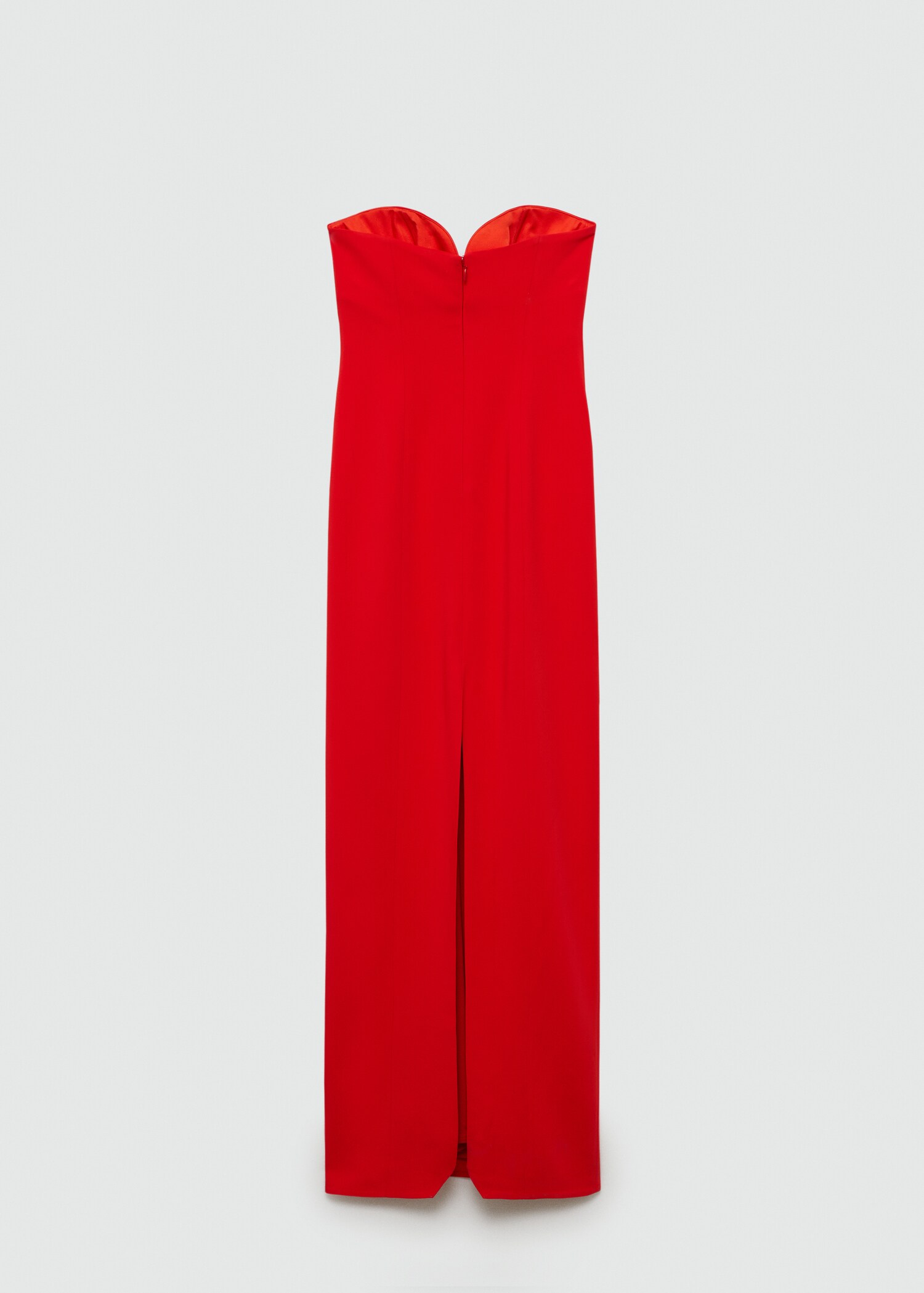 Strapless dress with sweetheart neckline - Reverse of the article