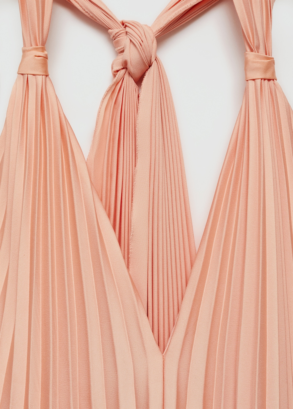 Pleated long dress - Women | MANGO OUTLET USA