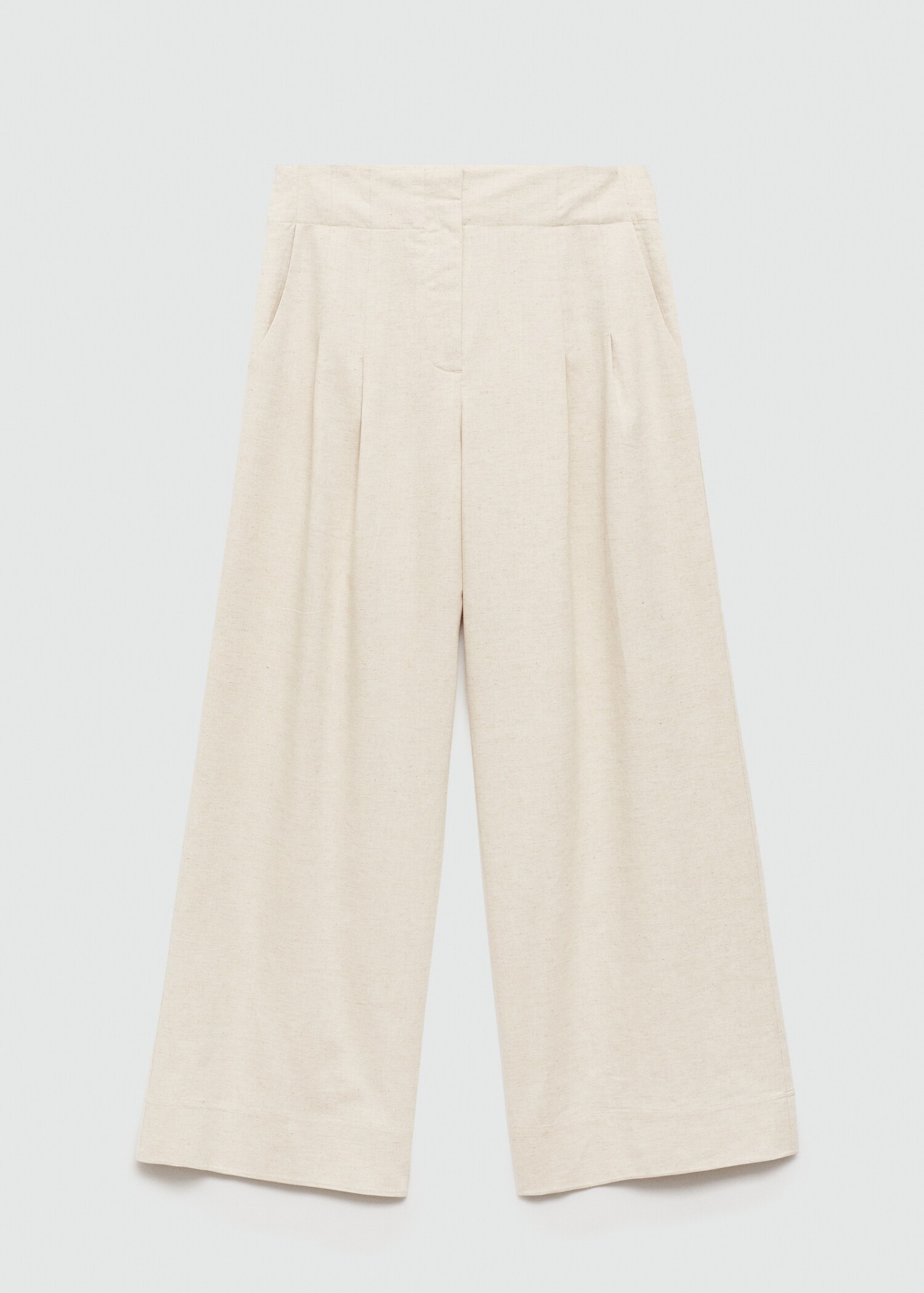 Wideleg pleated trousers - Article without model