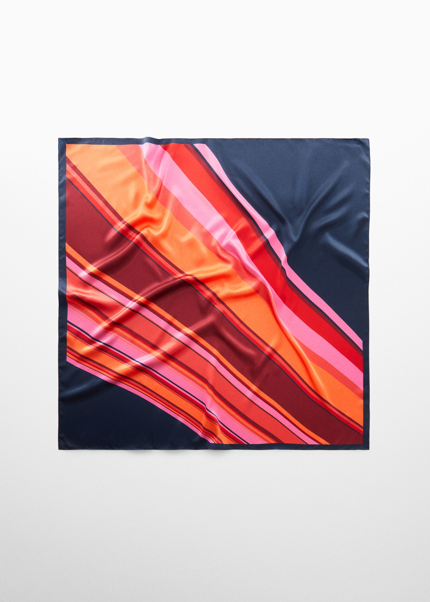 Multi-coloured striped scarf - Article without model