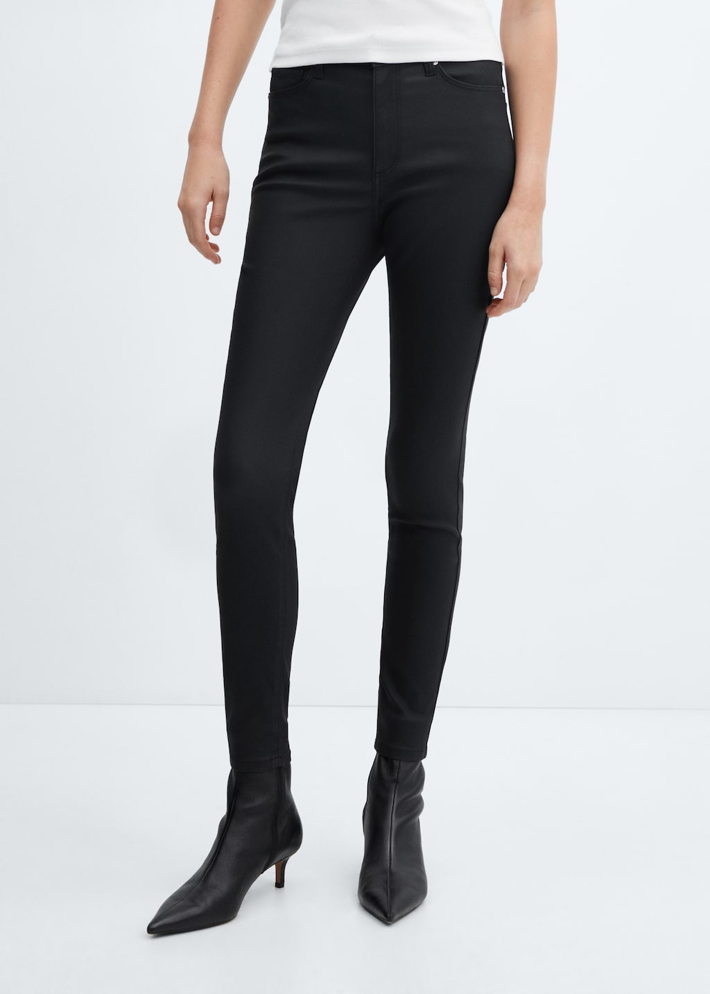 Mango waxed skinny belle jeans 2025