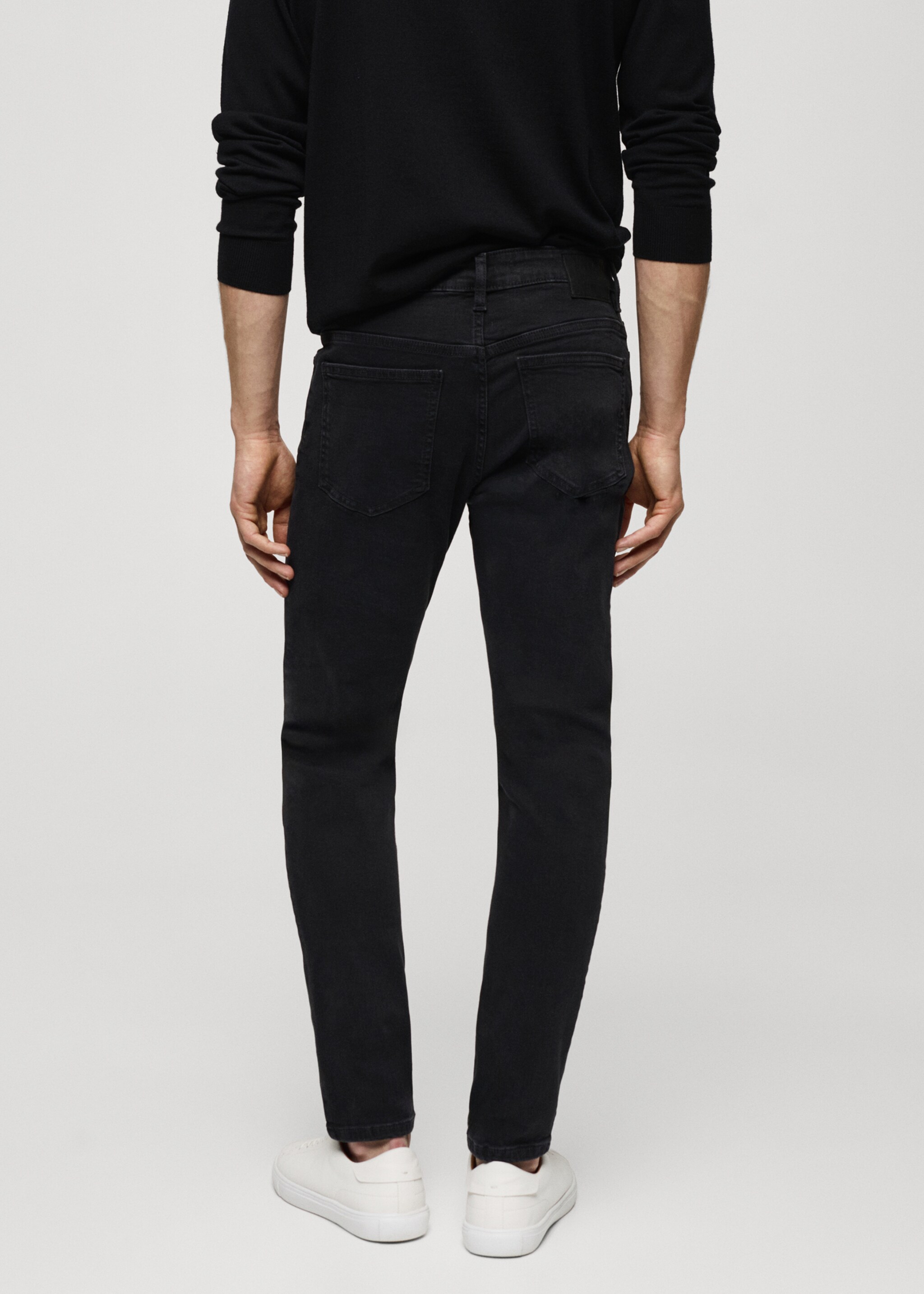 Jude skinny-fit jeans - Reverse of the article, Black denim. Ref: 67010272-00.