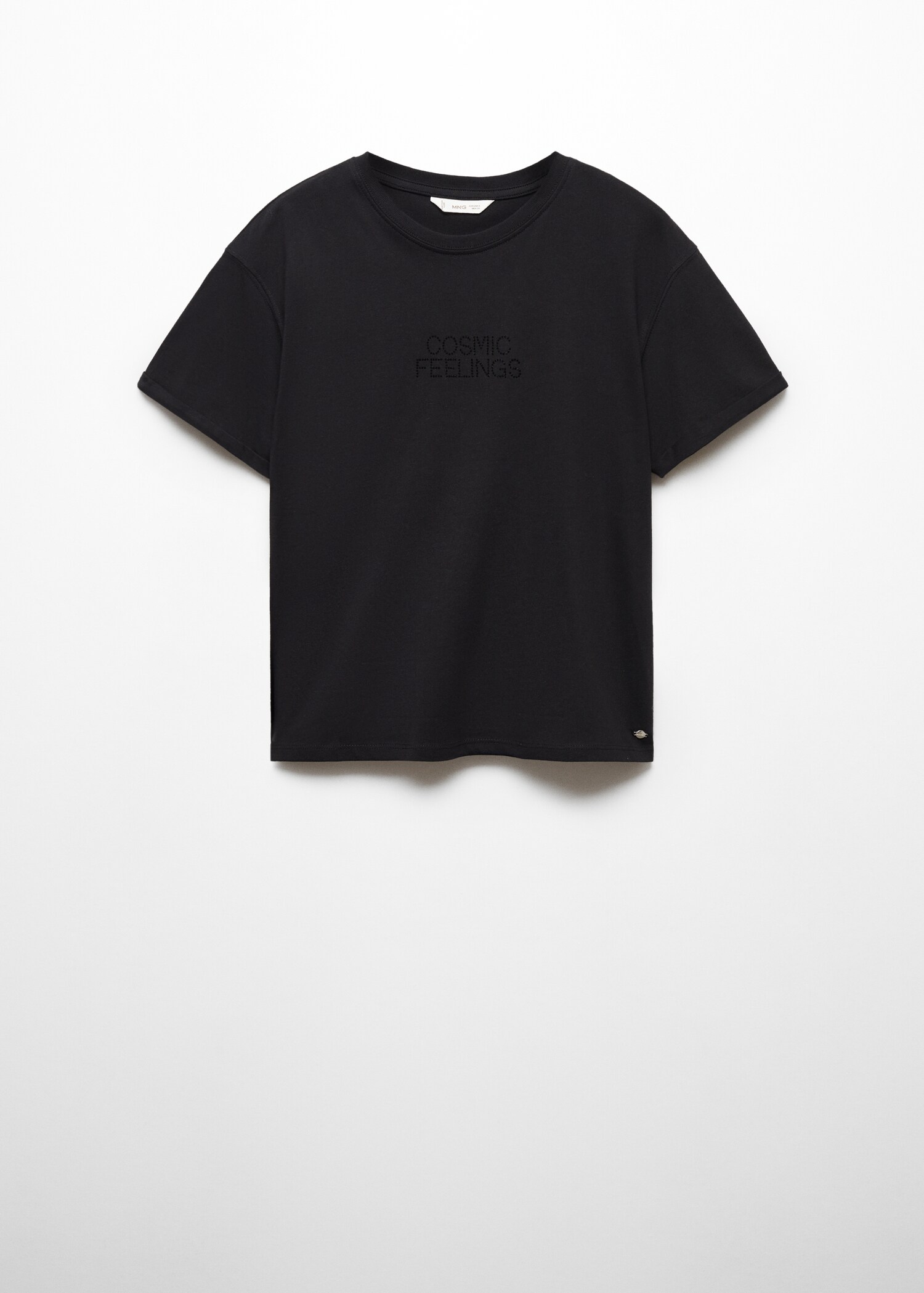 Short-sleeved t-shirt with message - Article without model