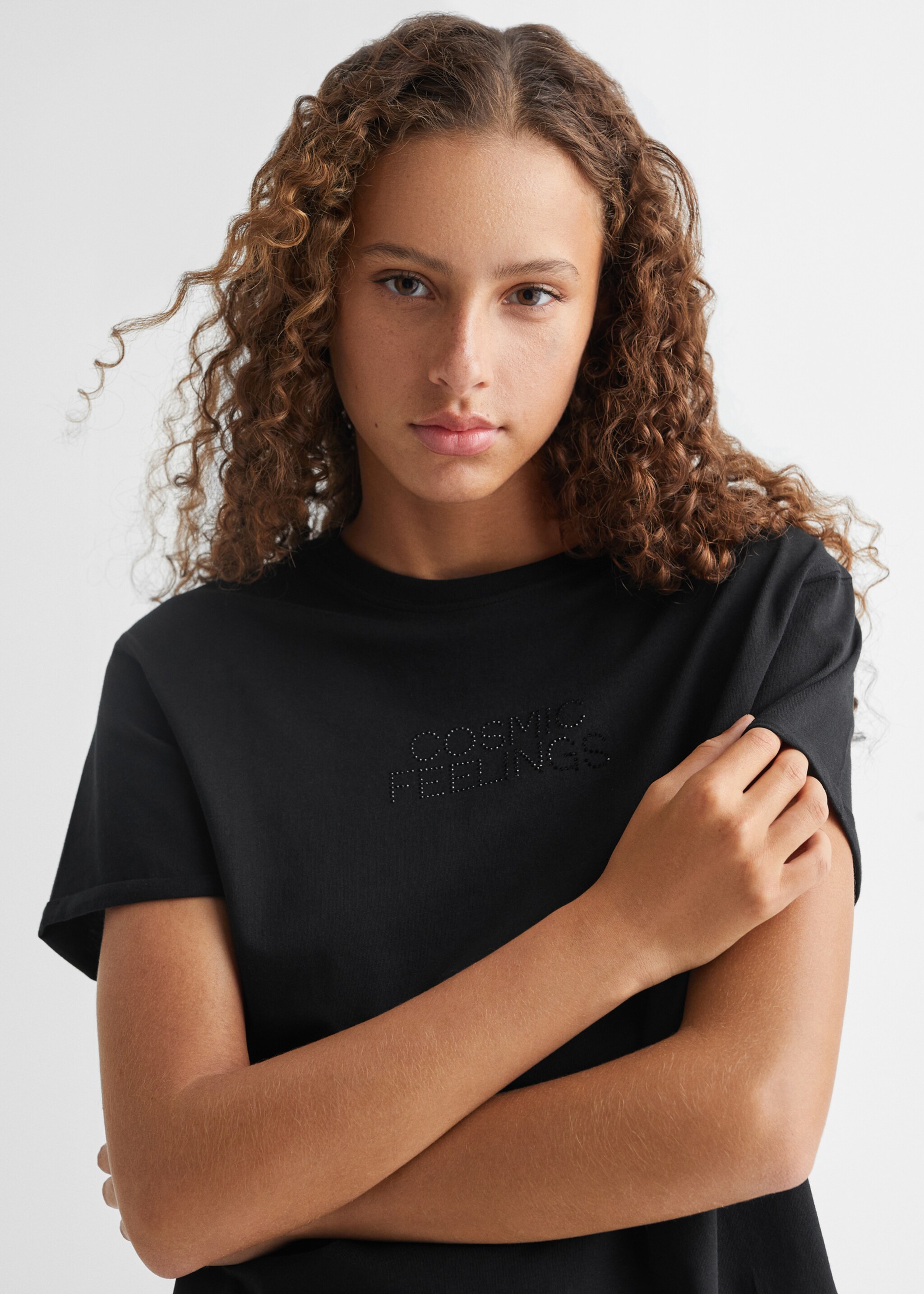 Short-sleeved t-shirt with message - Details of the article 1