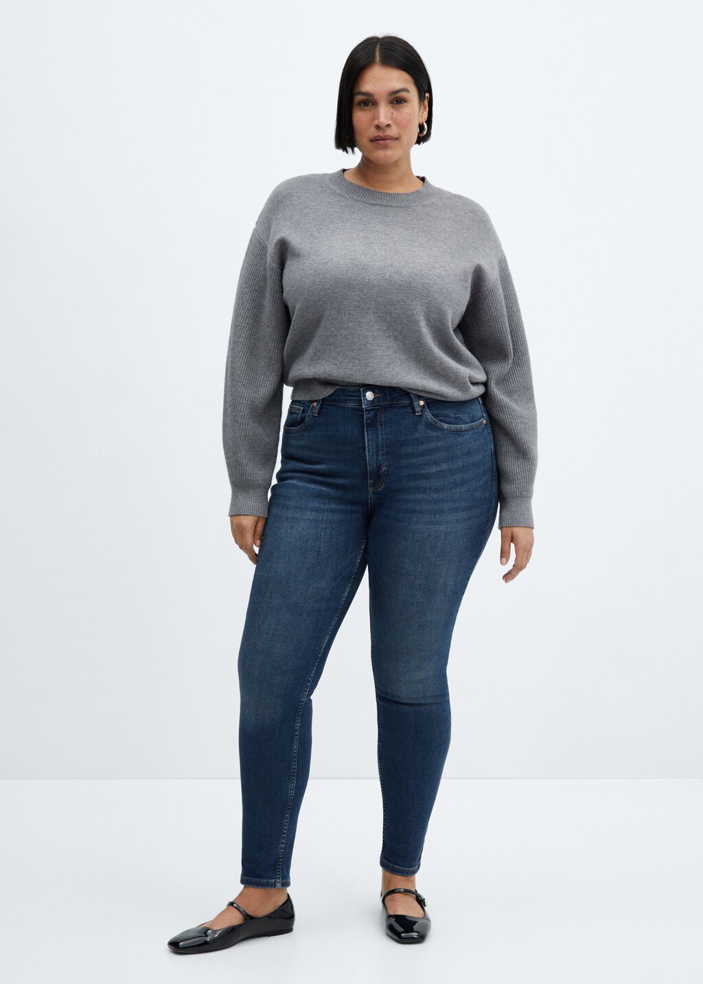 High-rise skinny jeans