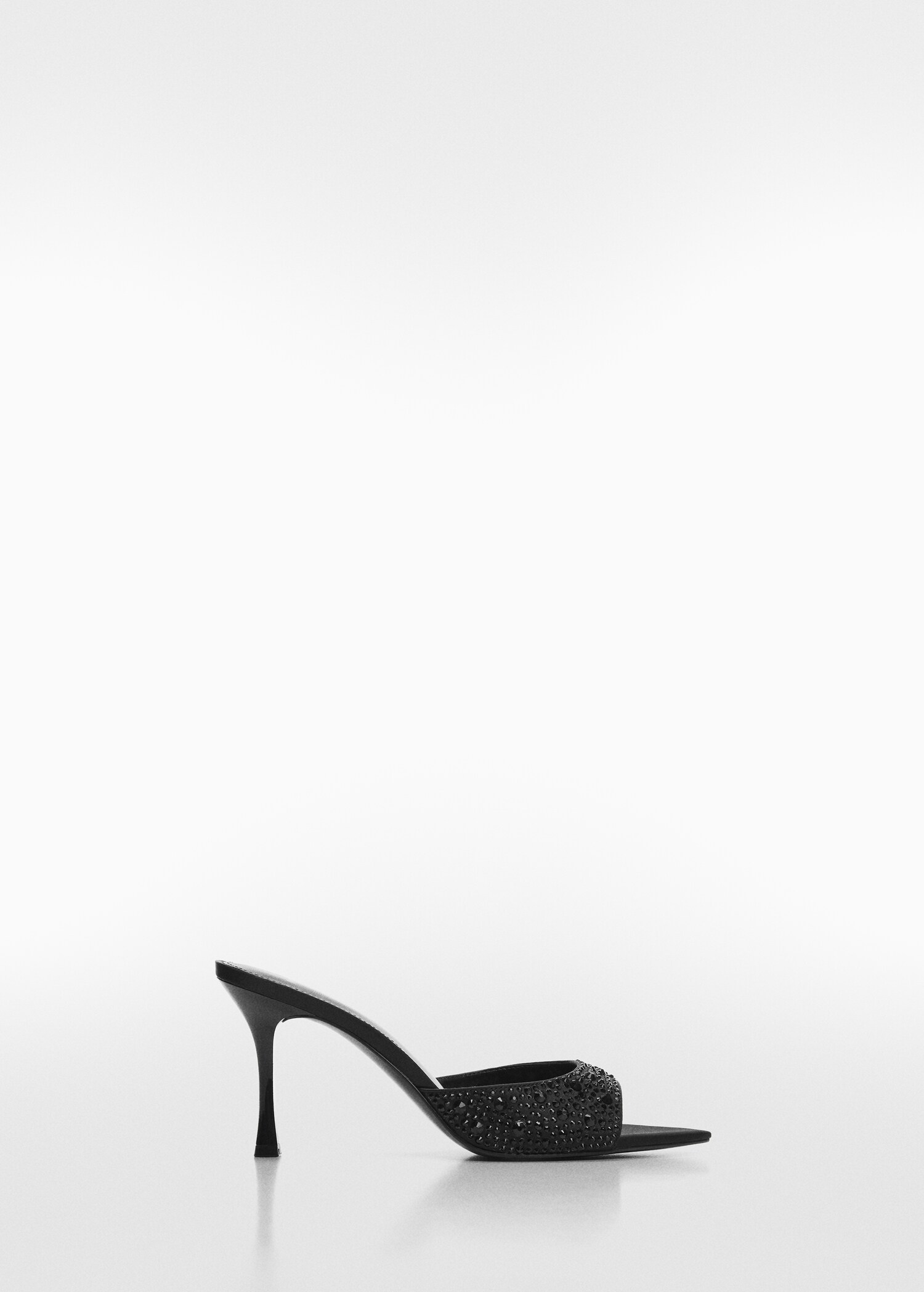 Heeled sandals with rhinestone detail - Article without model