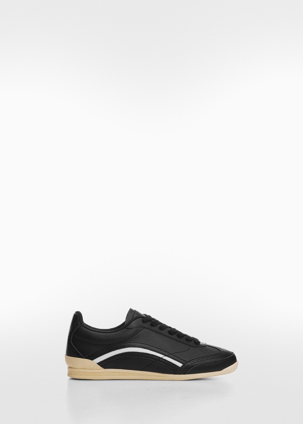 Baskets en cuir lacees