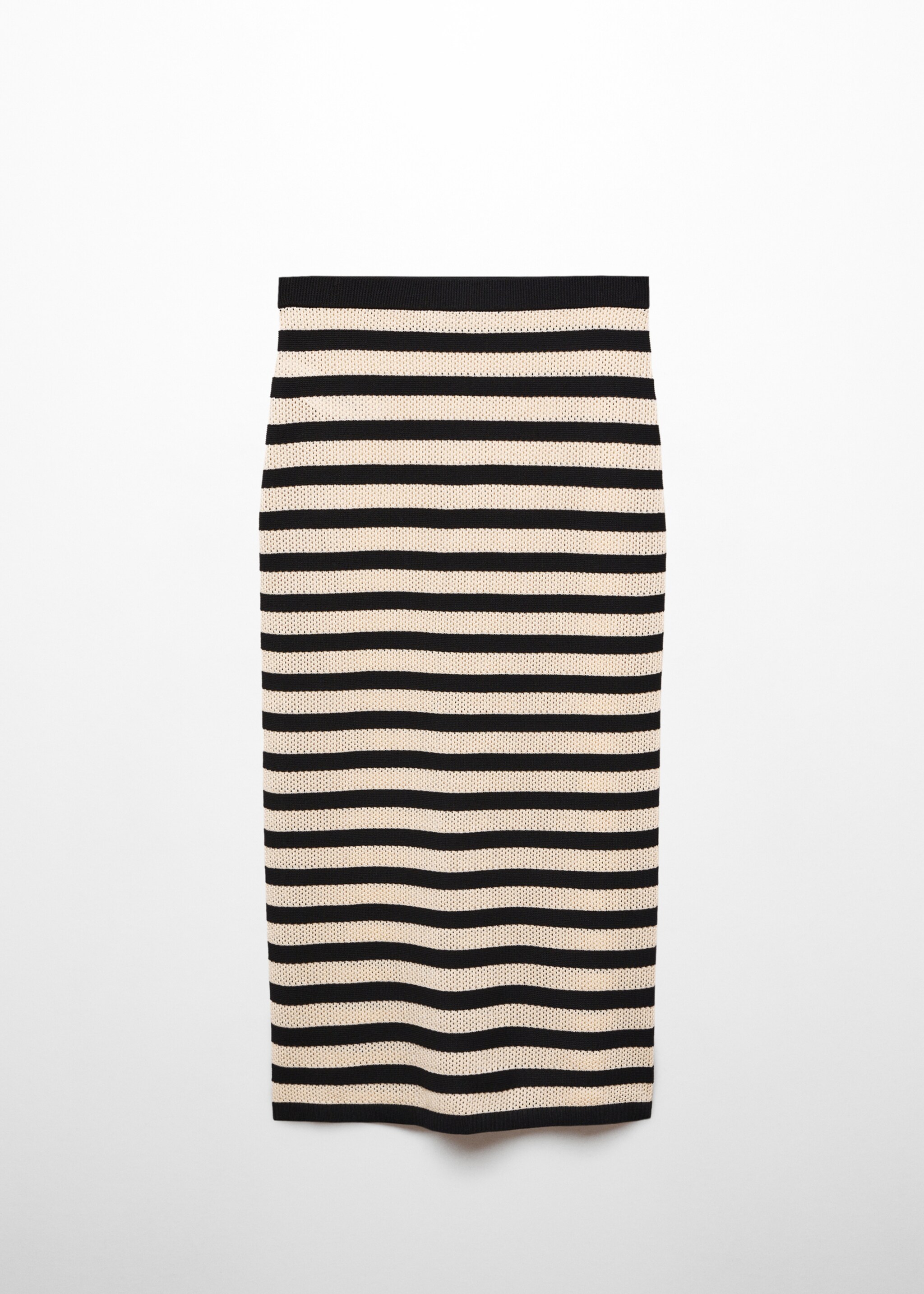 Knitted skirt with openwork details - Article without model