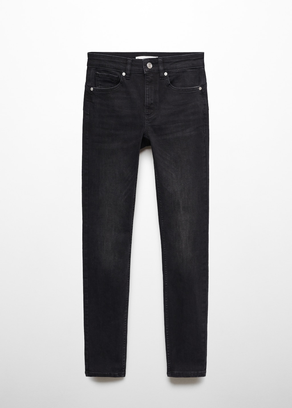 BOK PLACE】Back Button Sexy Unbalance Span Skinny Denim PT