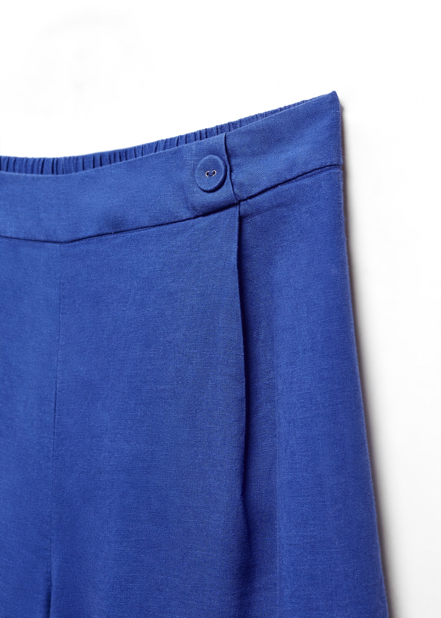 Wideleg linen trousers - Details of the article 8