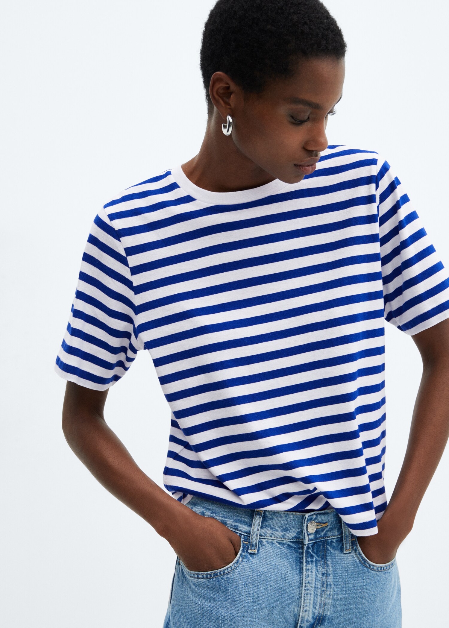 Gestreept katoenen T-shirt - Detail van het artikel 2