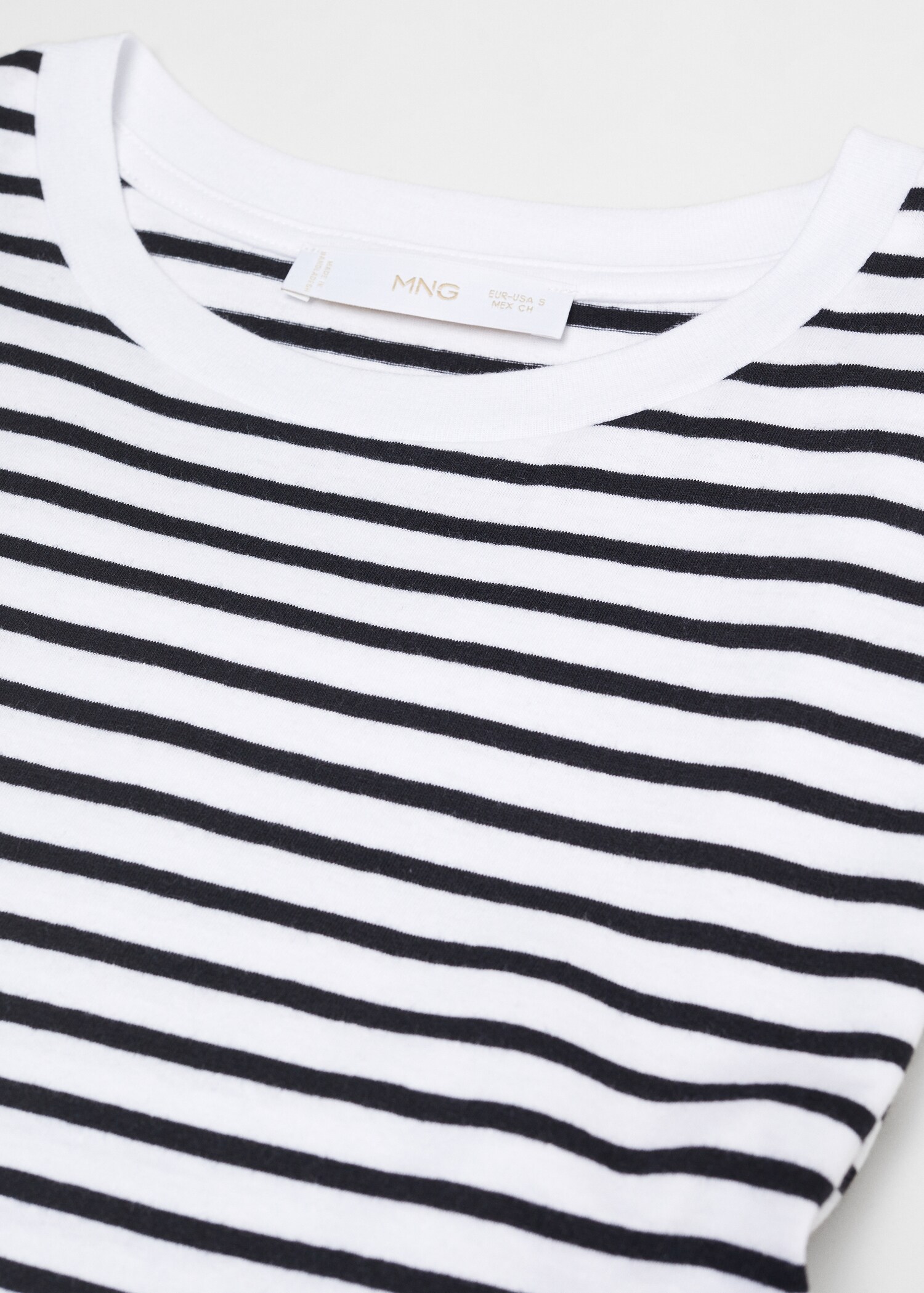 Gestreept katoenen T-shirt - Detail van het artikel 8