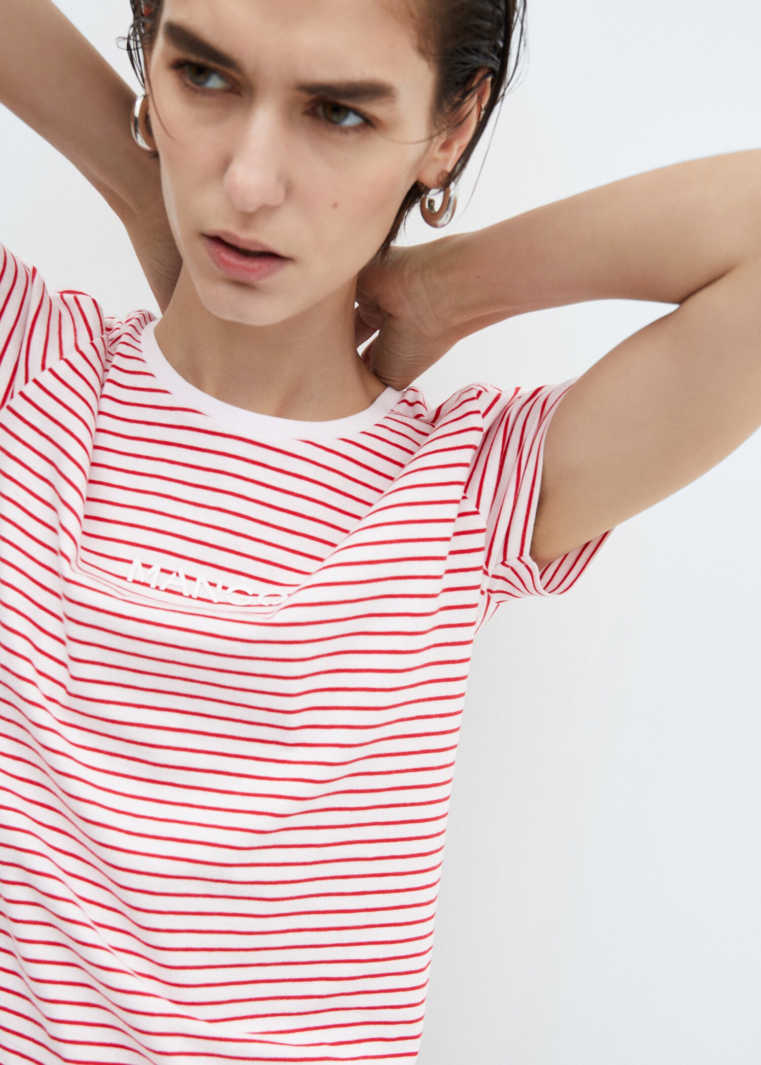 Striped logo T-shirt - Details of the article 1