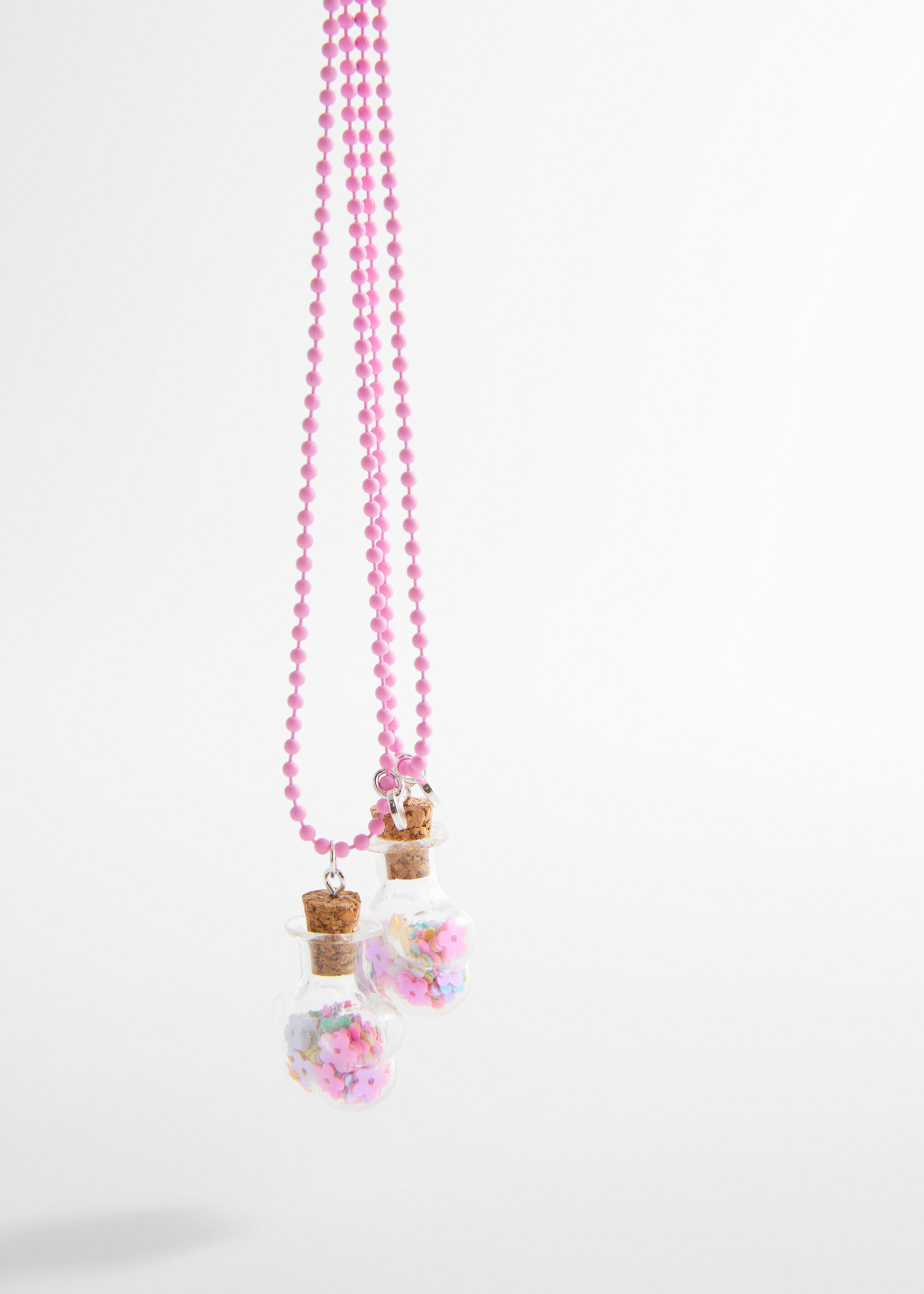 2er-Pack Best Friends-Halsketten - Detail des Artikels 1, Rosa. Ref: 67010443-00.