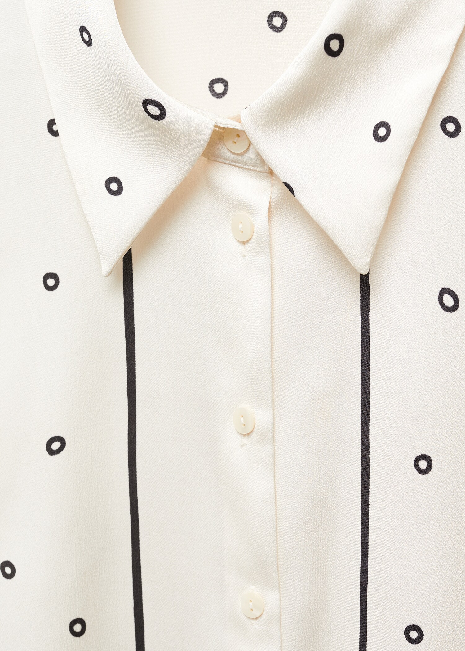 Satin finish flowy shirt - Details of the article 8