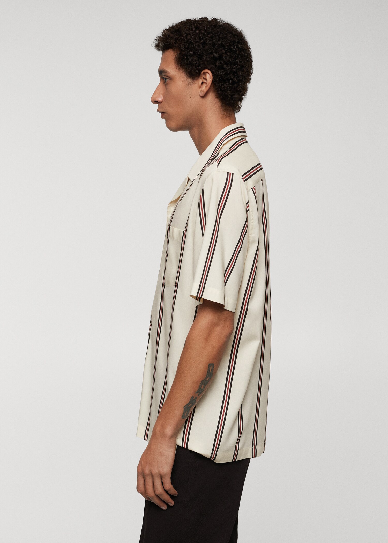 Chemise fluide bowling rayures - Détail de l'article 2