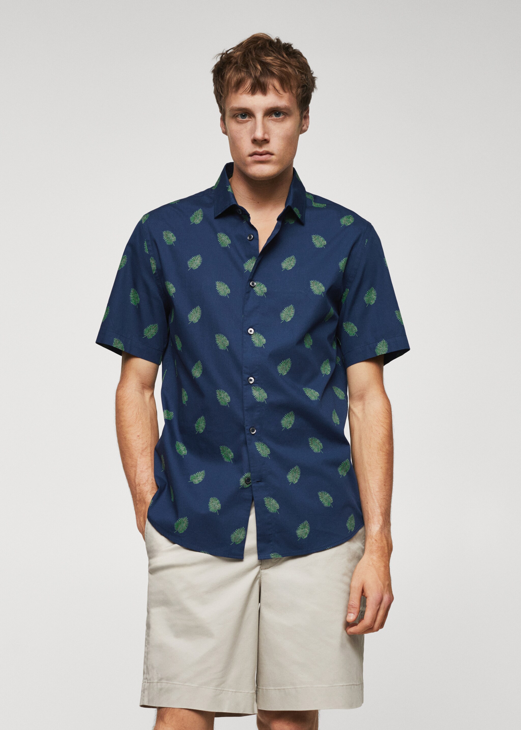 Camisa de 100% algodão - Plano médio