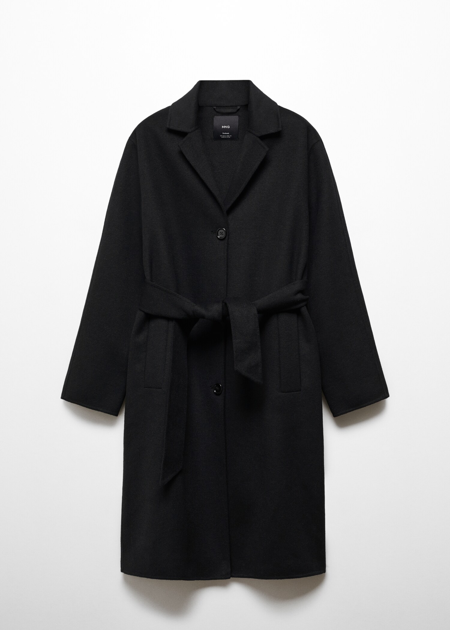 Wool coat with handmade belt - Article without model