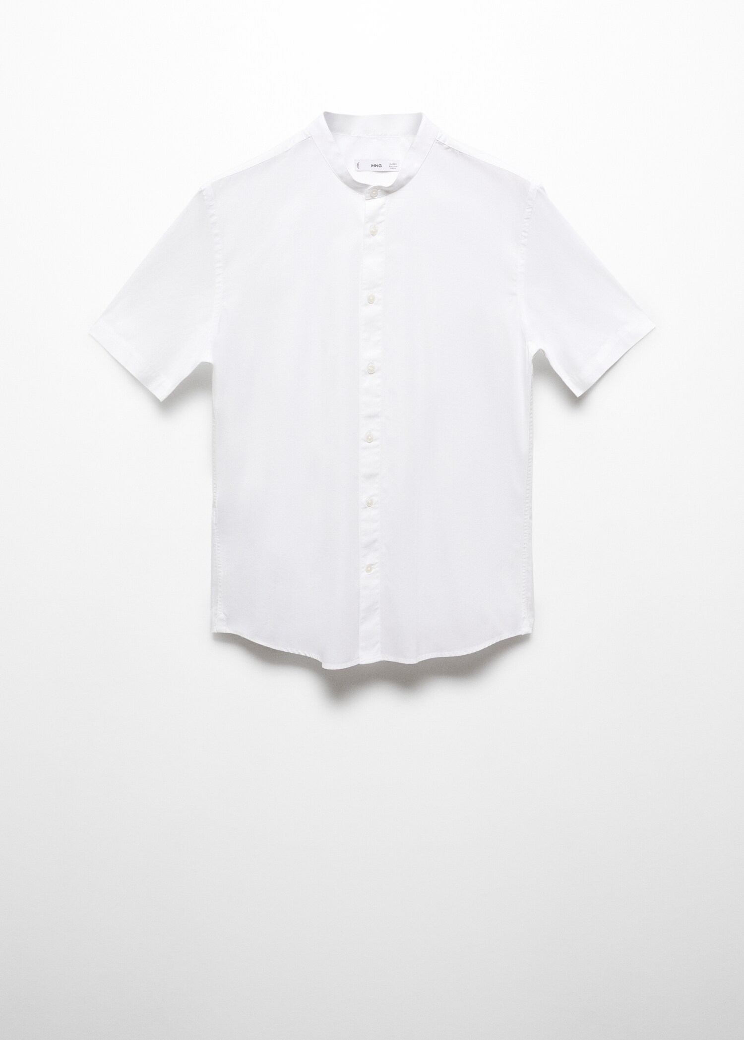 Classic-fit mandarin-collar shirt - Article without model