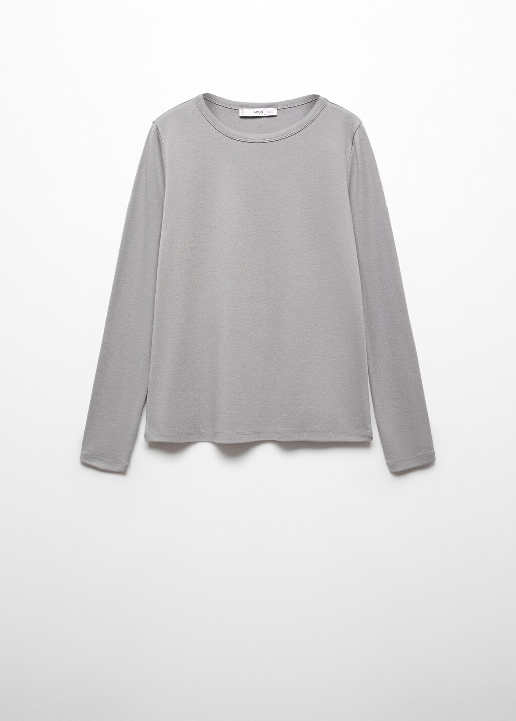 Ribbed long-sleeved t-shirt - Women | MANGO OUTLET USA