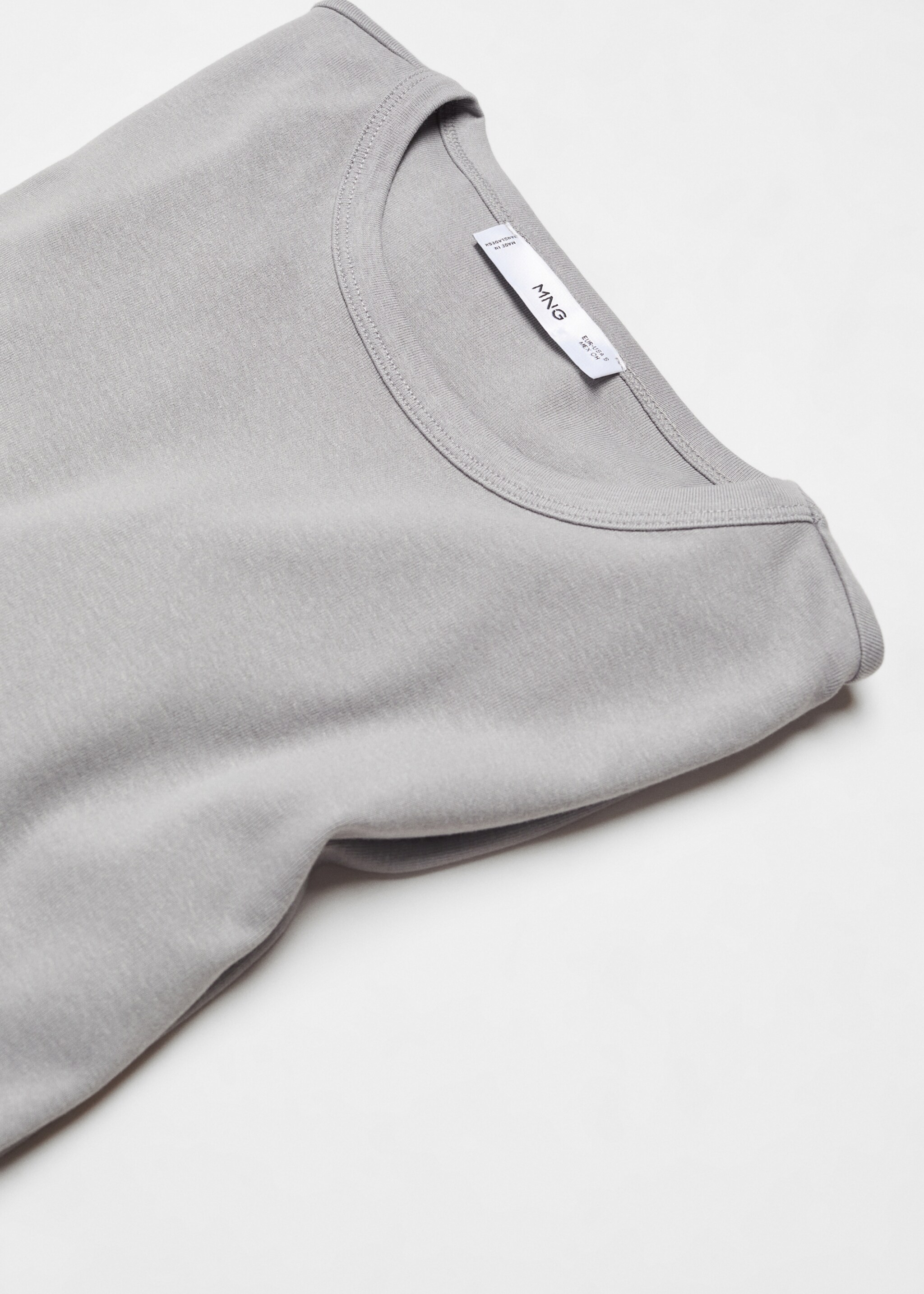 Langärmliges Baumwoll-T-Shirt - Detail des Artikels 8