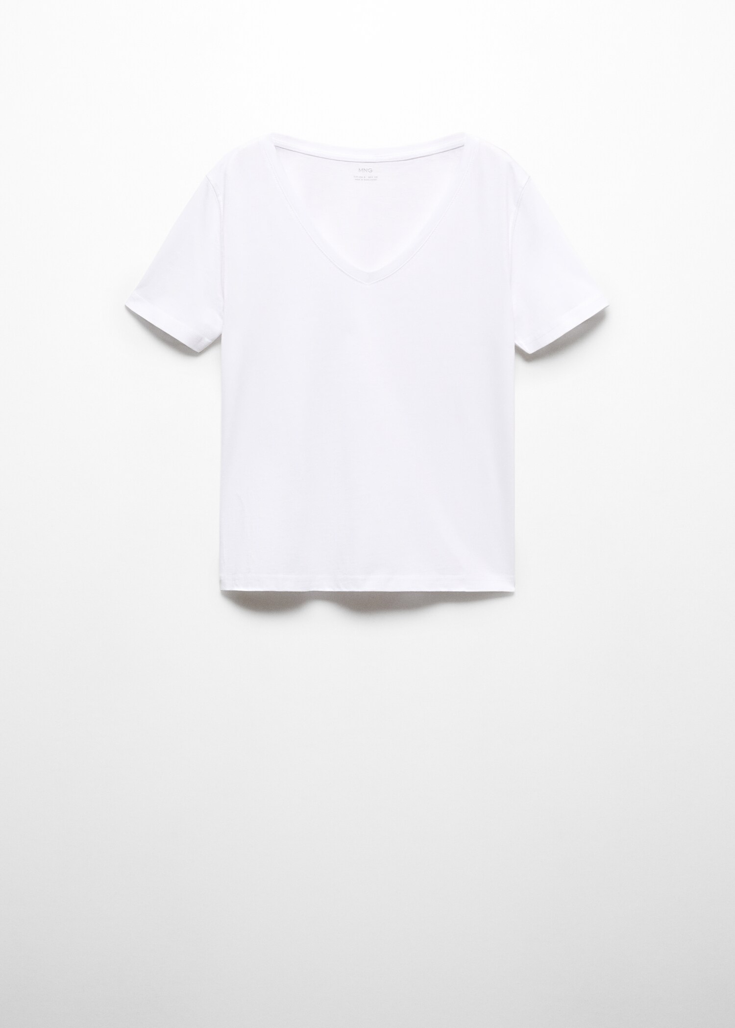 V-neck cotton T-shirt - Article without model