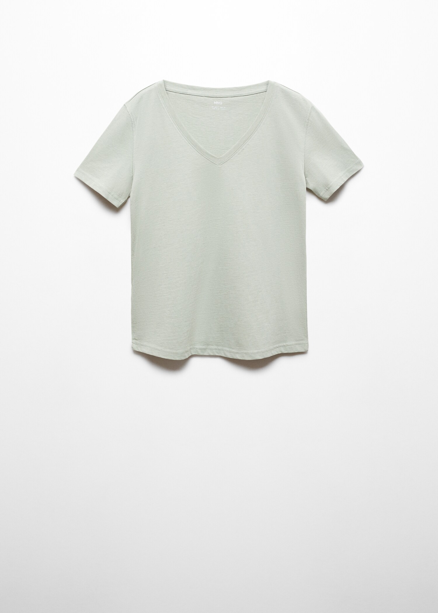 V-neck cotton T-shirt - Article without model
