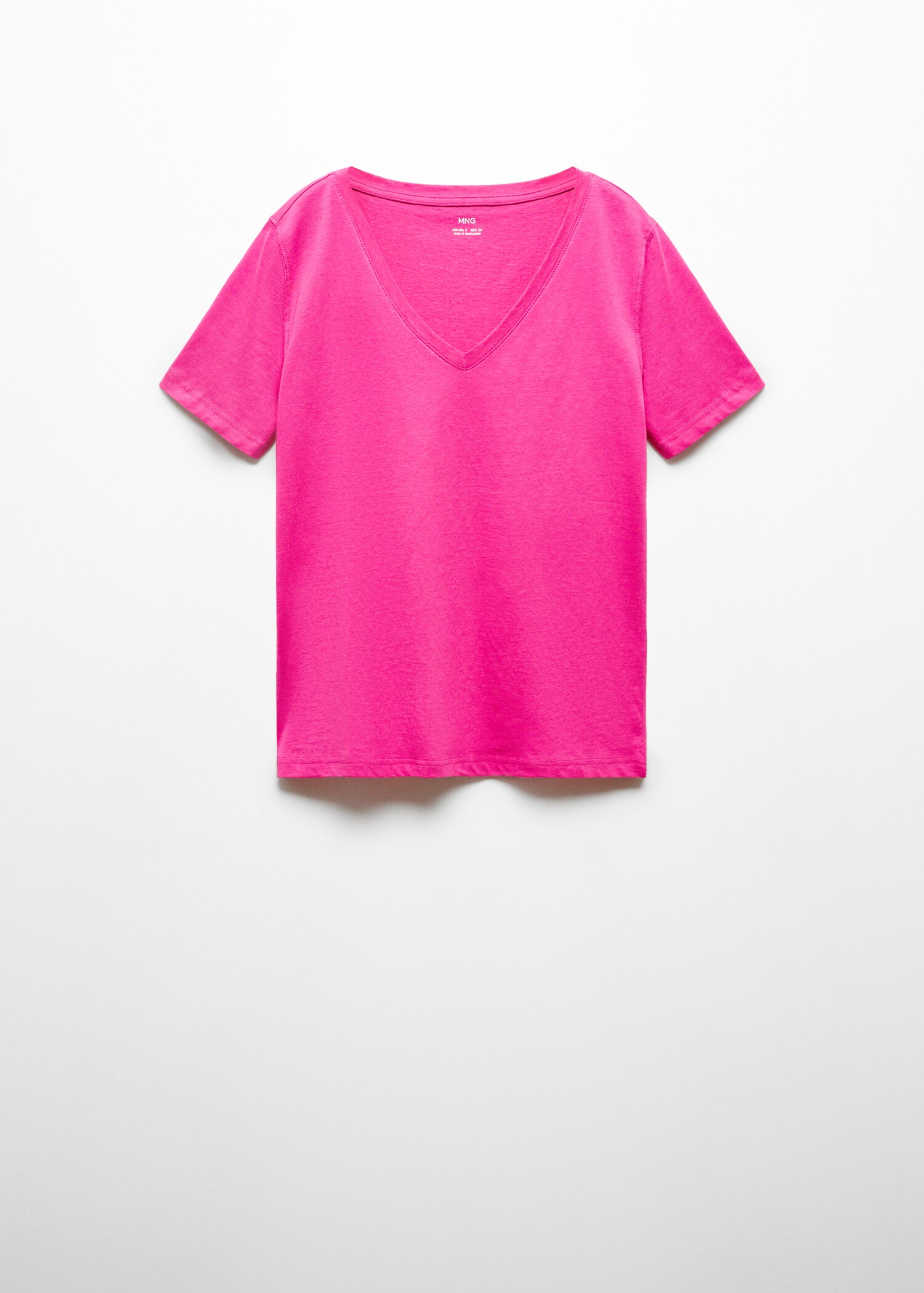 V-neck cotton T-shirt - Article without model