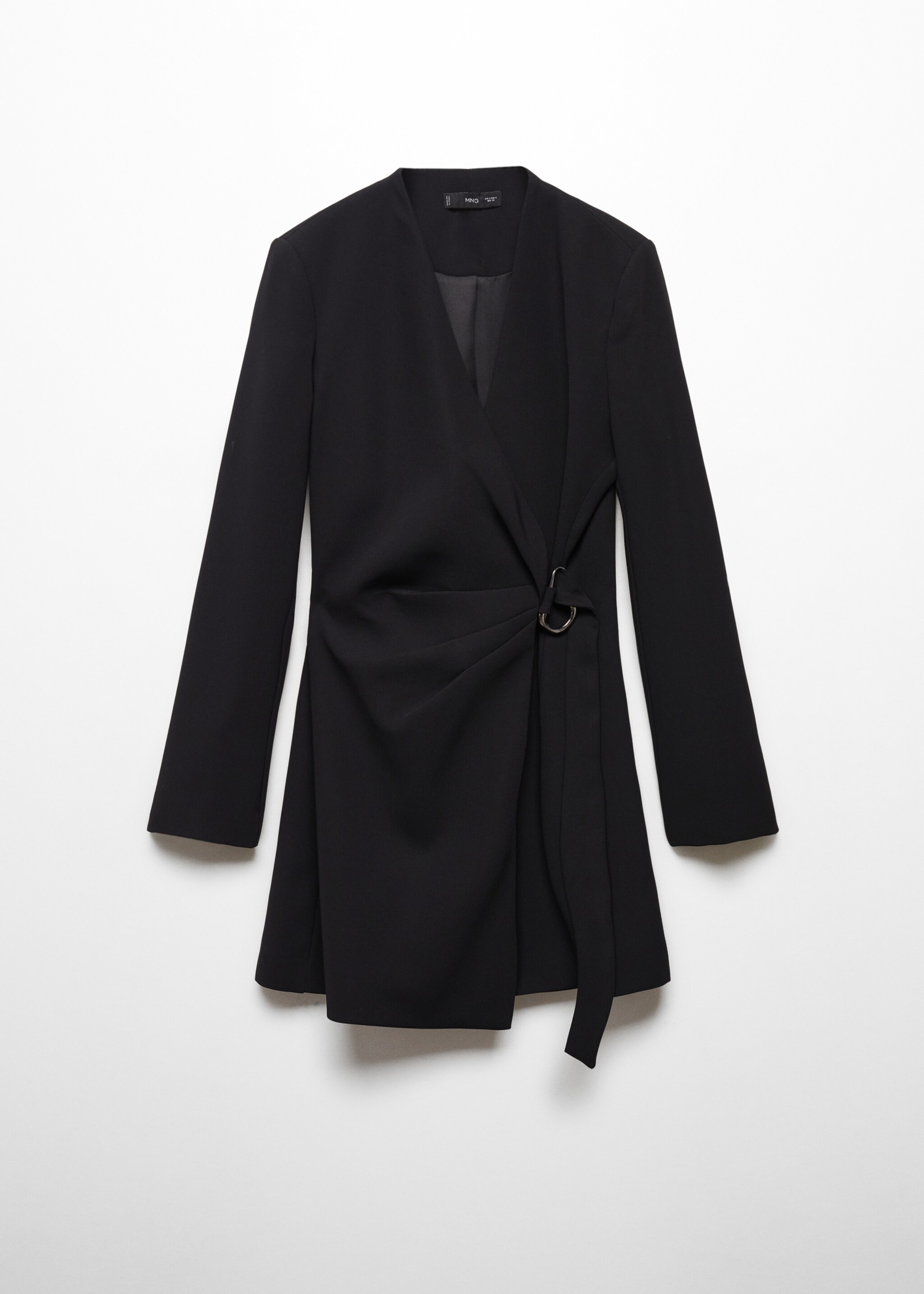 Buckle wrap dress - Article without model, Black. Ref: 67010468-00.