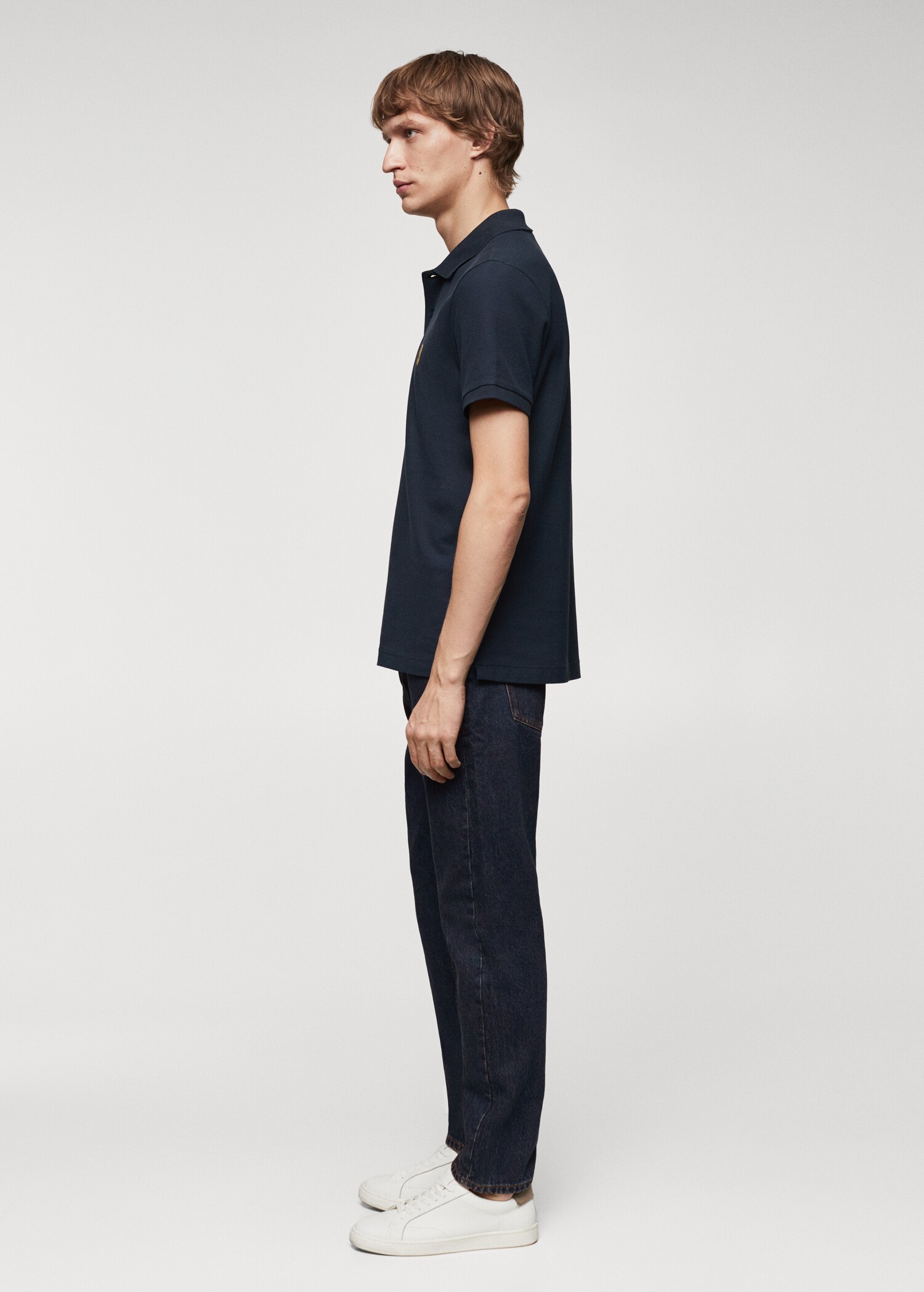 100% cotton pique polo shirt - Details of the article 1