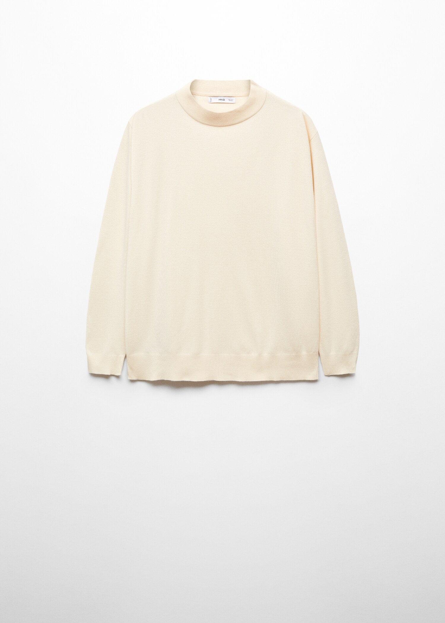 Round-neck knitted sweater - Article without model