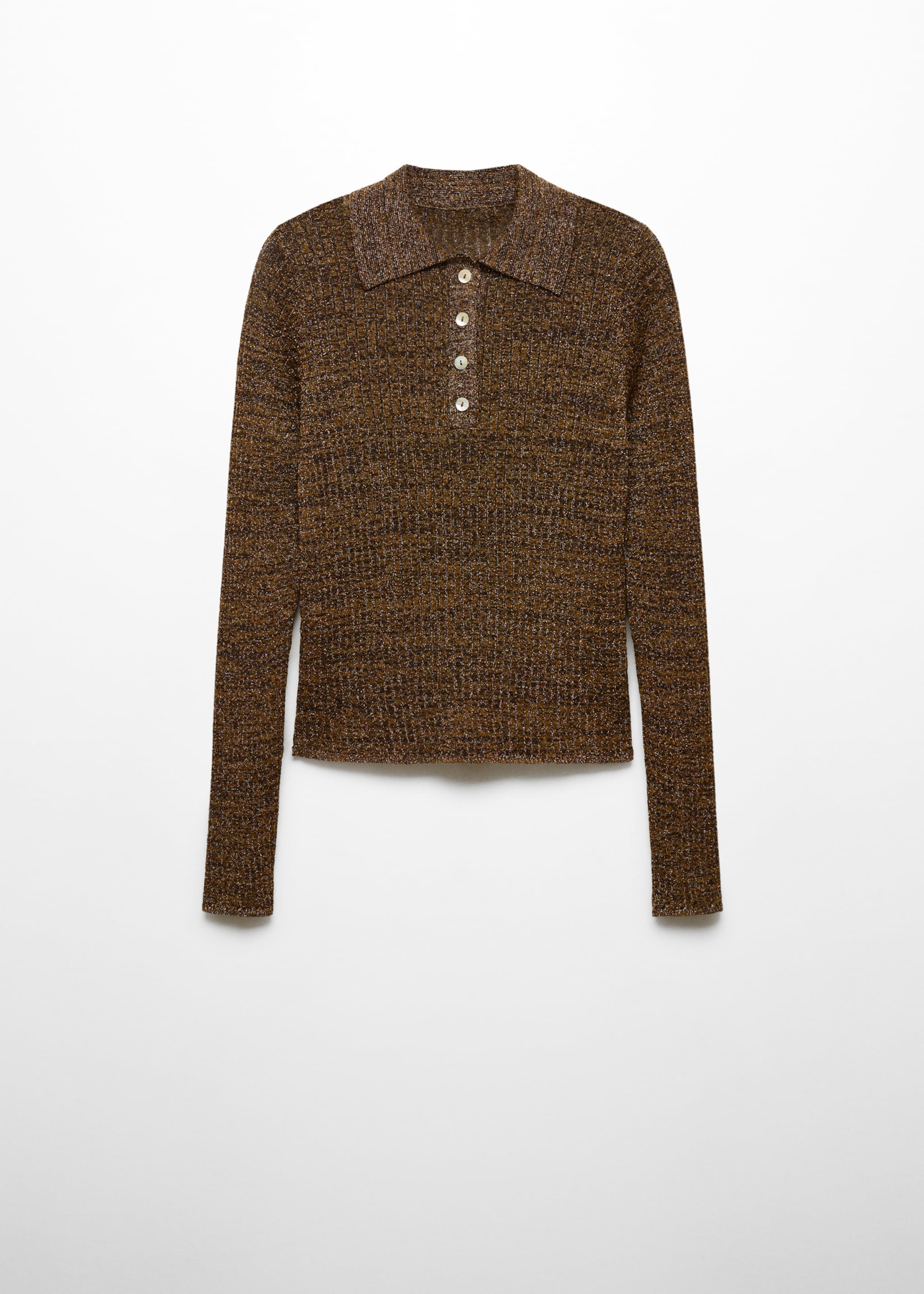 Pull-over Lurex col polo - Article sans modèle