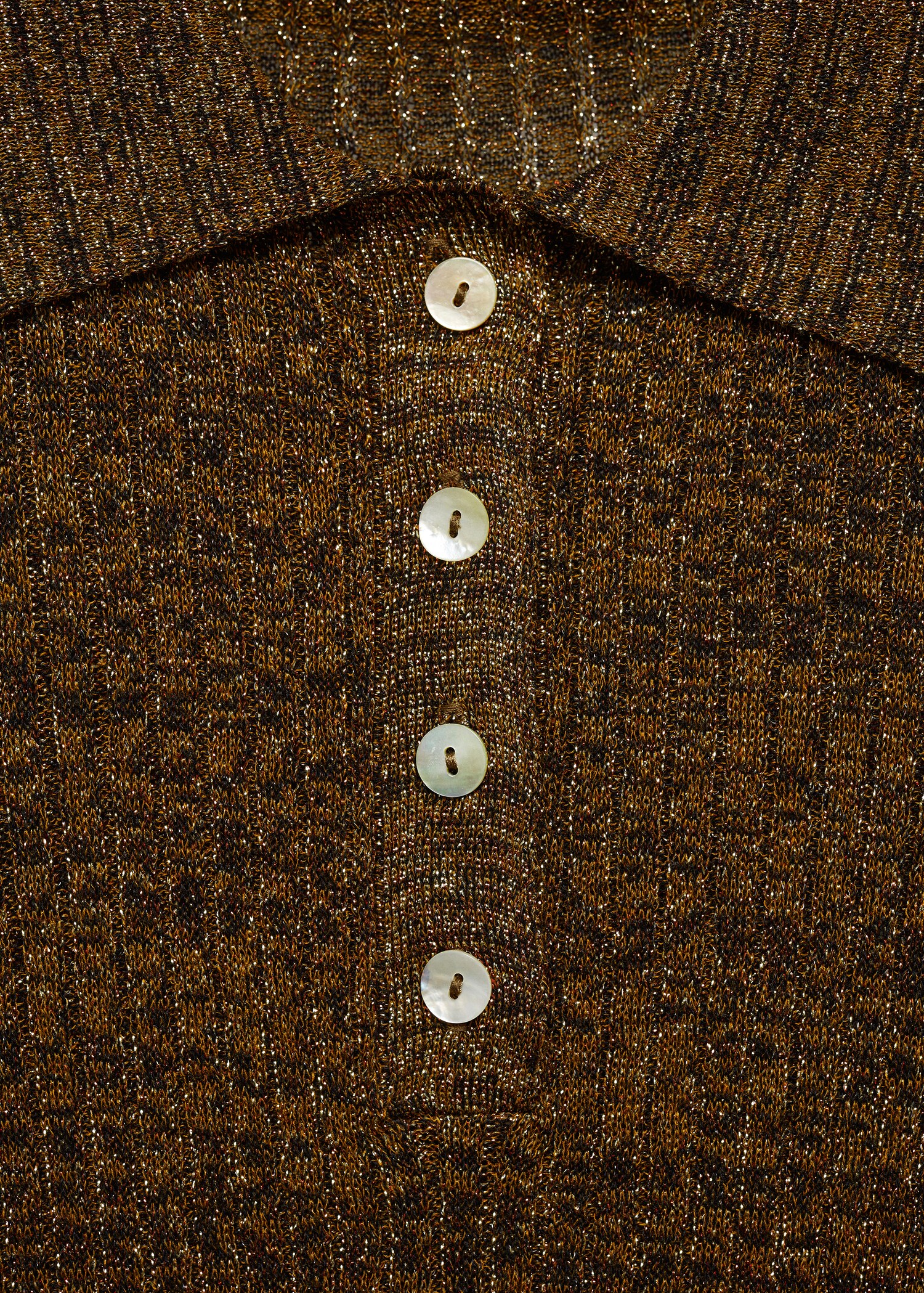 Lurex polo neck sweater - Details of the article 8