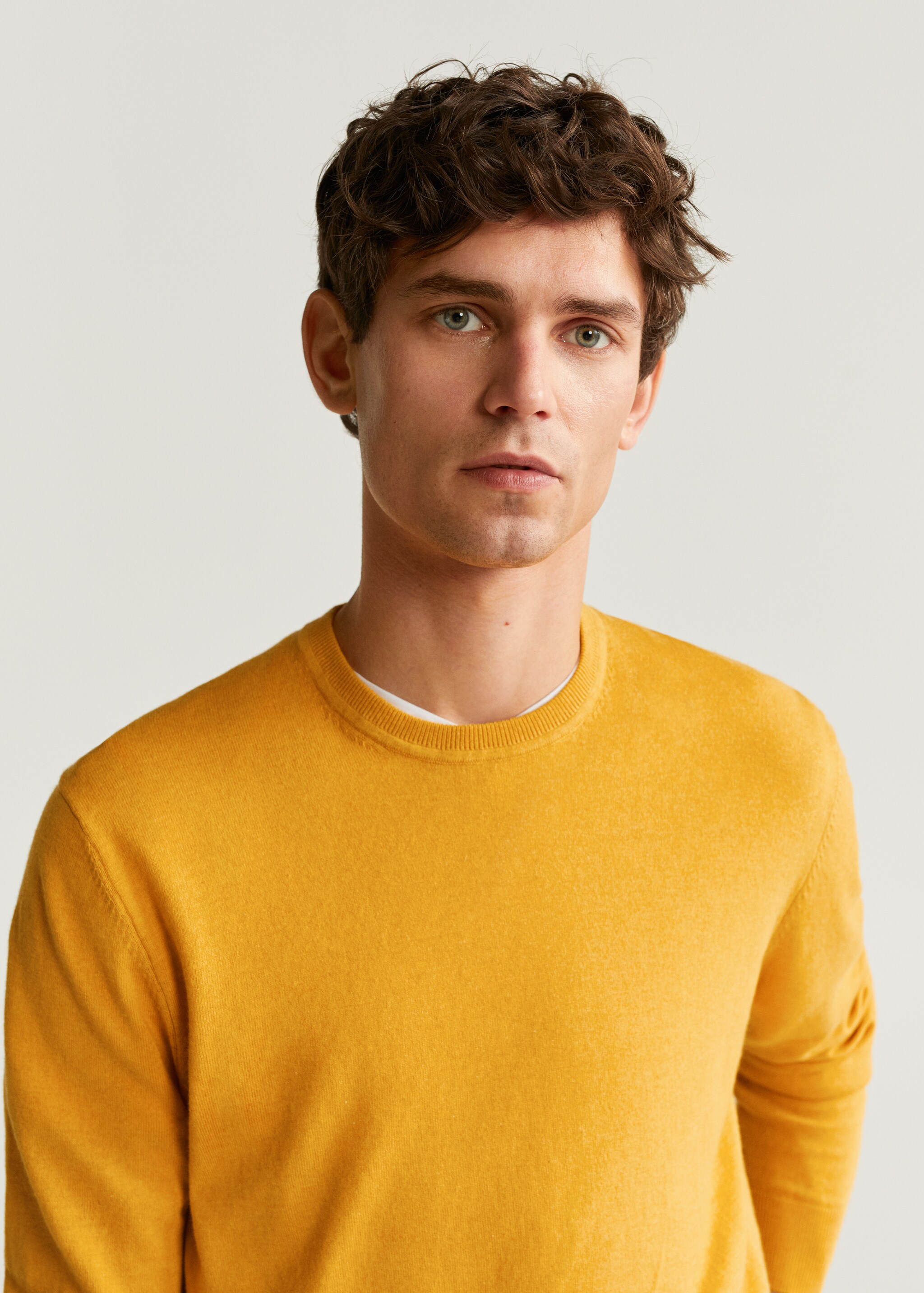 Jersey algodón cashmere coderas - Plano medio