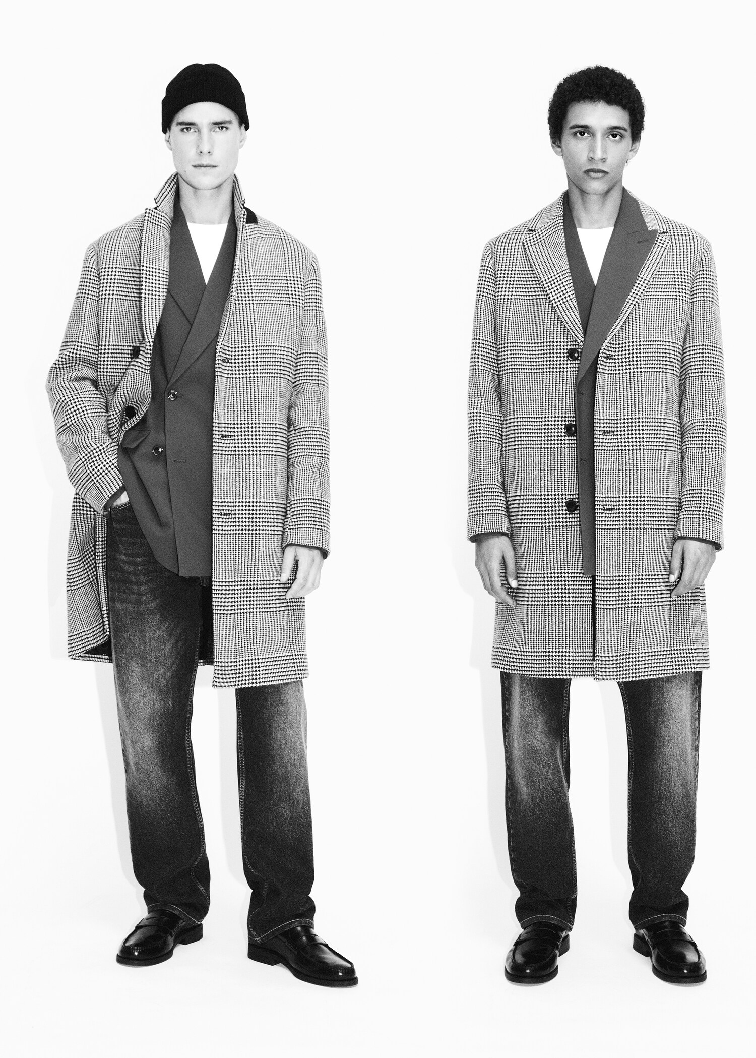 Prince of Wales checked wool coat - Details of the article 6