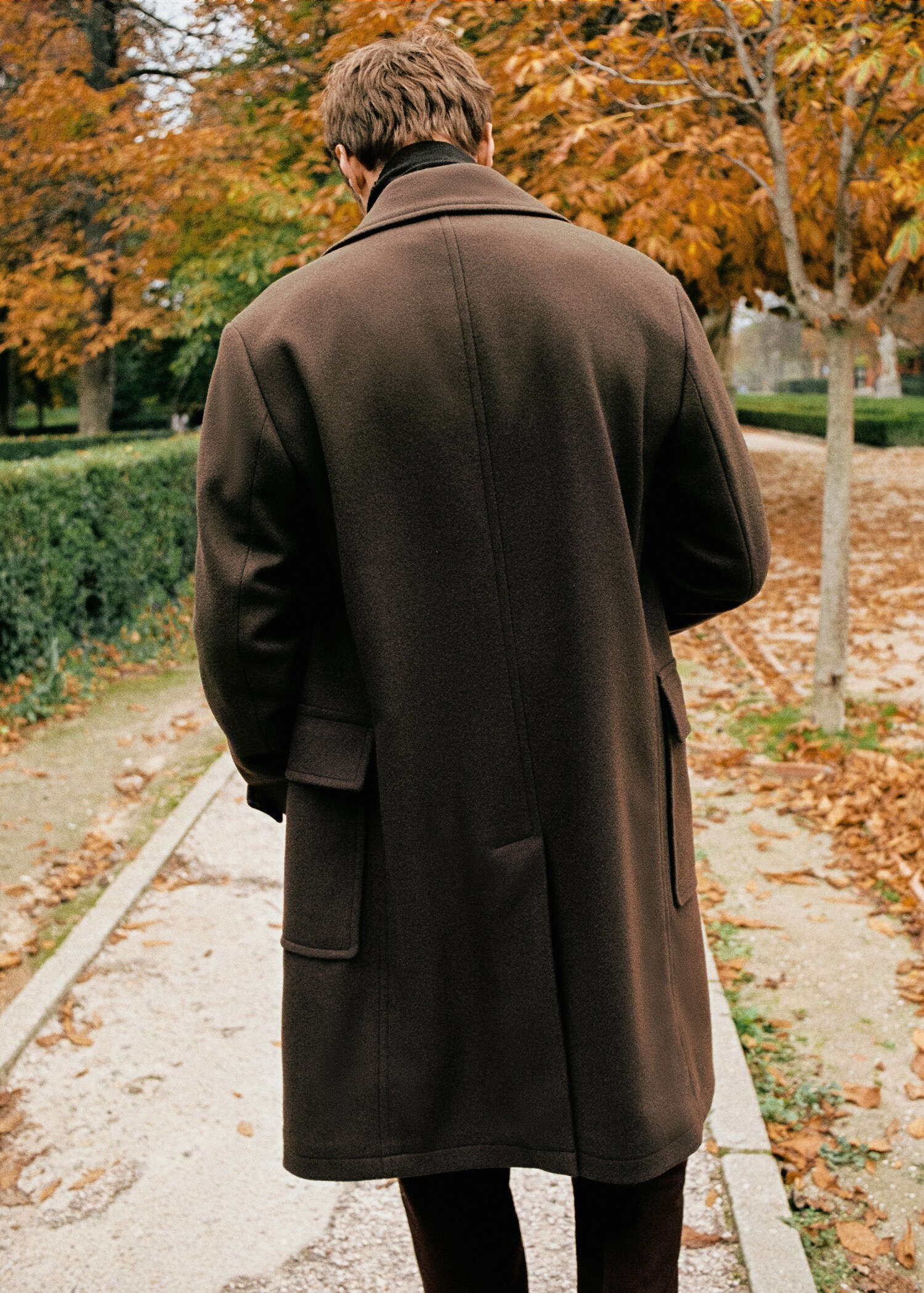 Manteau laine croisé boutons - Détail de l'article 7