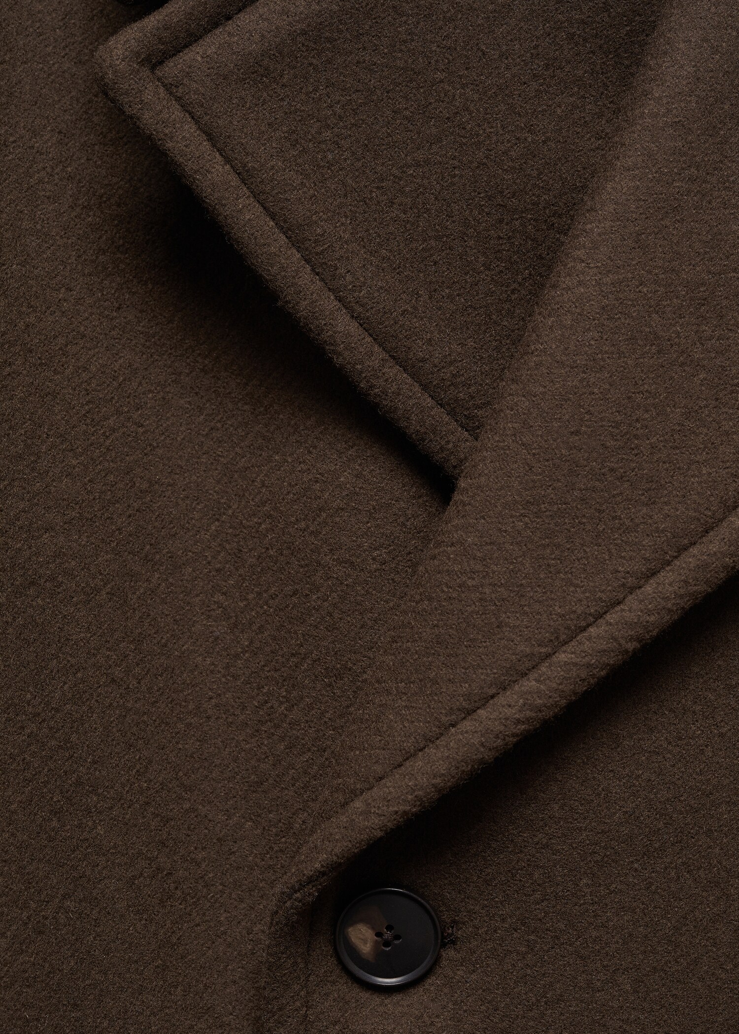 Manteau laine croisé boutons - Détail de l'article 8