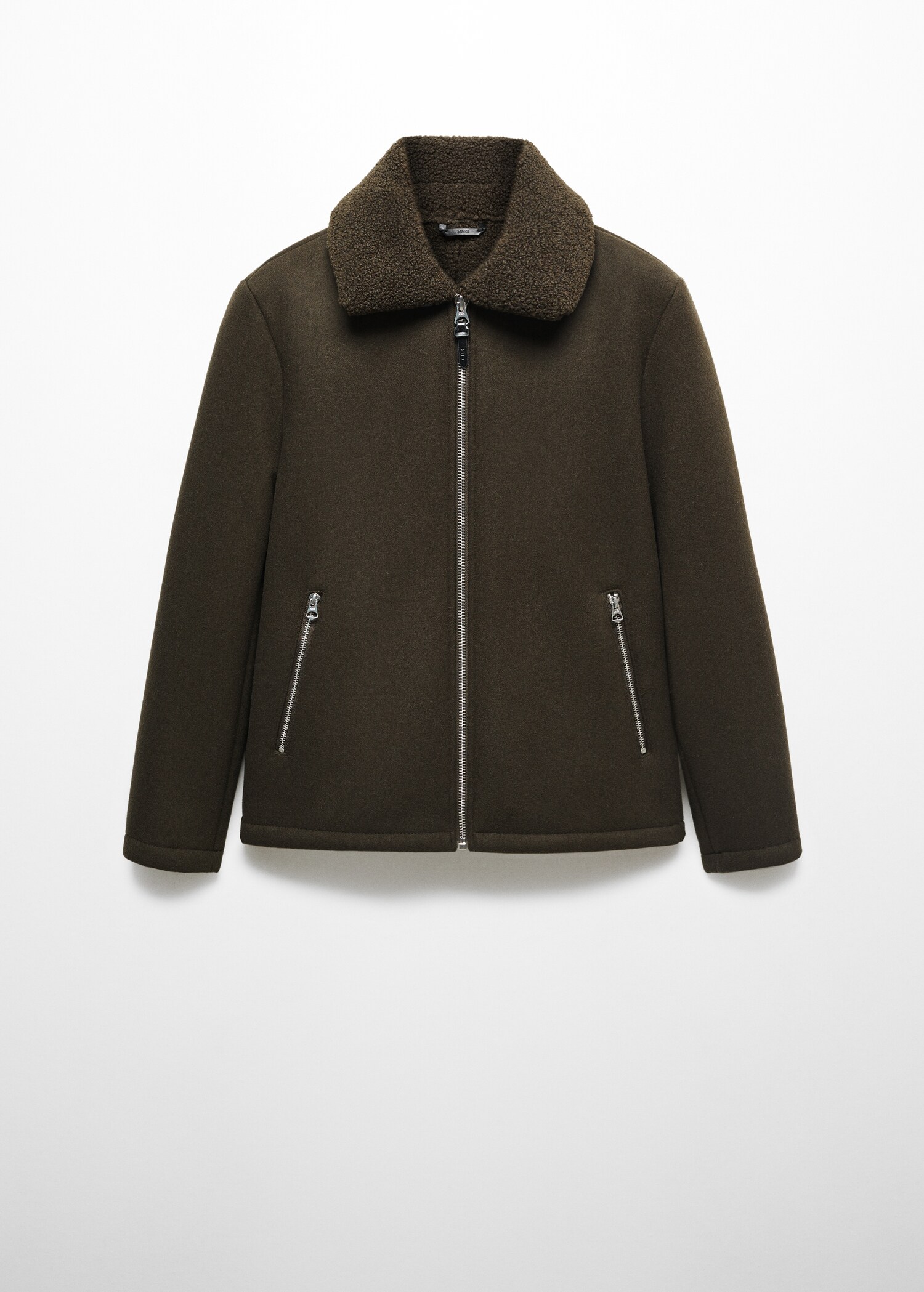 Blouson laine imitation mouton retourné - Article sans modèle