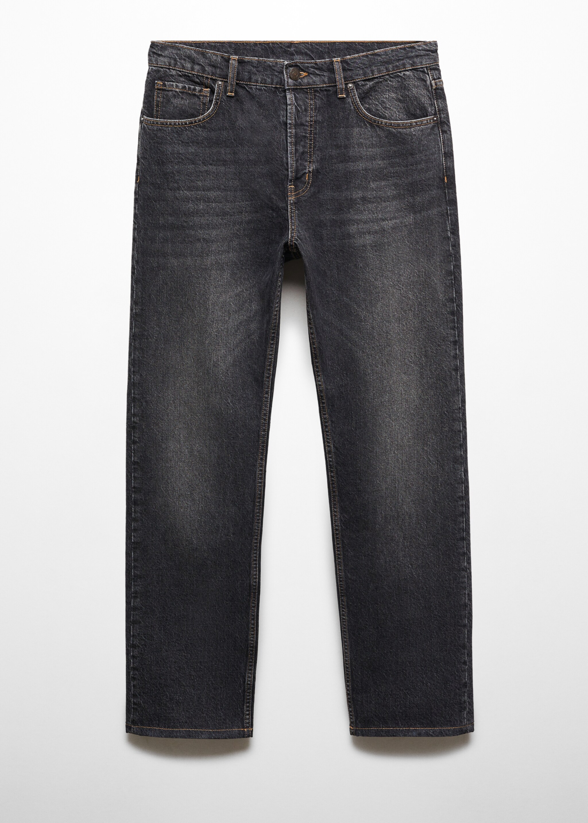 Relaxed-fit dark wash jeans - Article without model