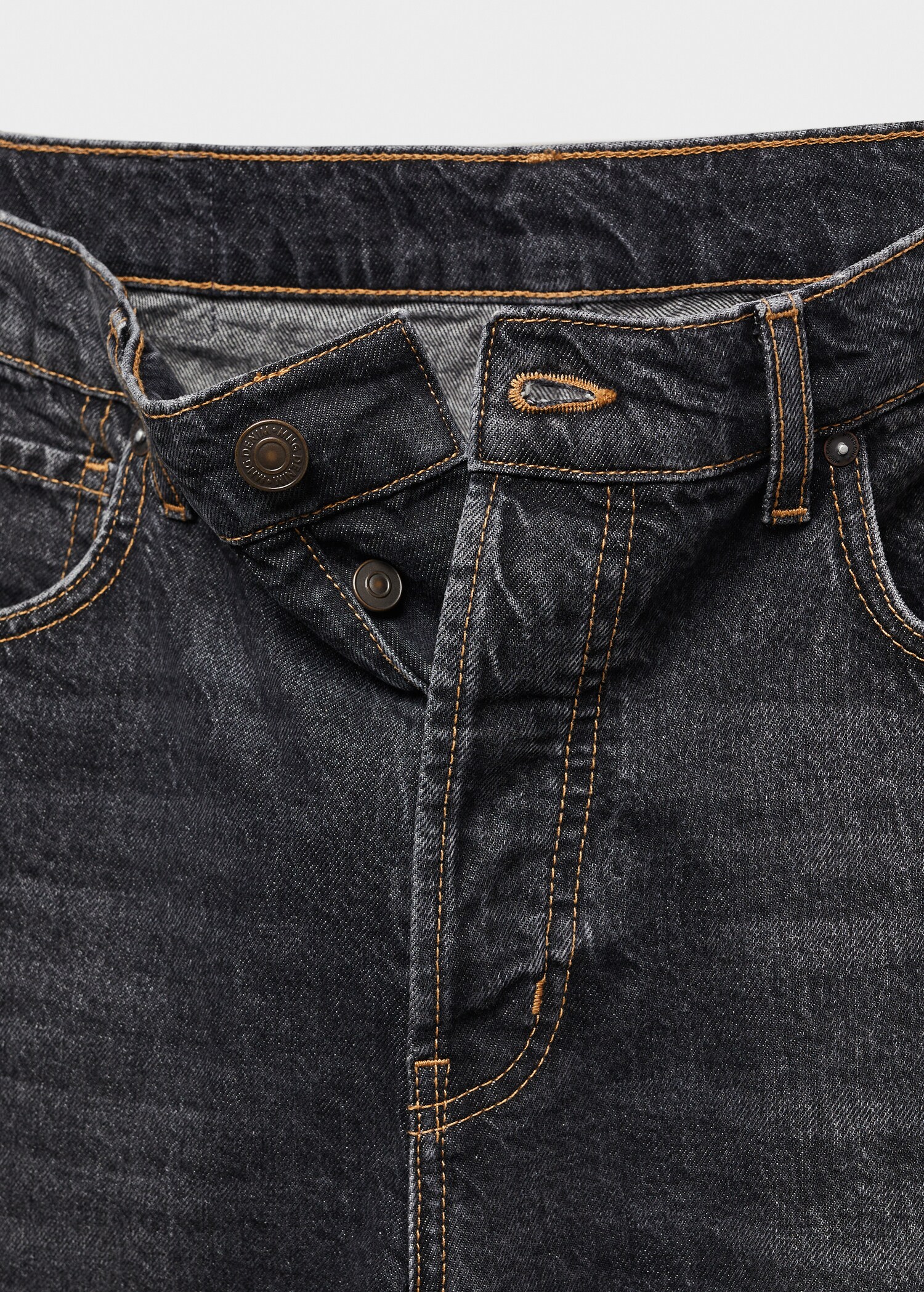 Relaxed Fit-Jeans mit dunkler Waschung - Detail des Artikels 8