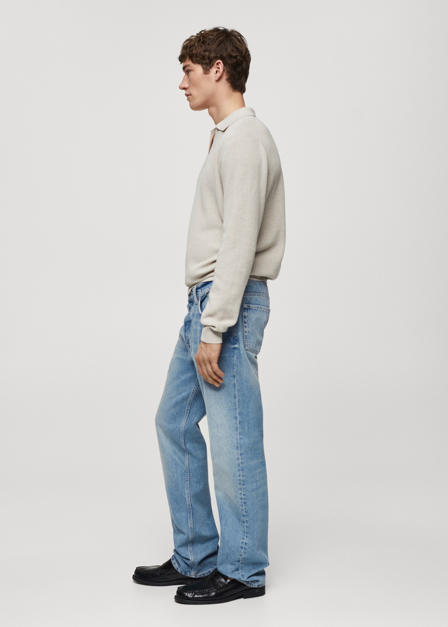 Relaxed Fit-Jeans mit mittlerer Waschung - Detail des Artikels 2