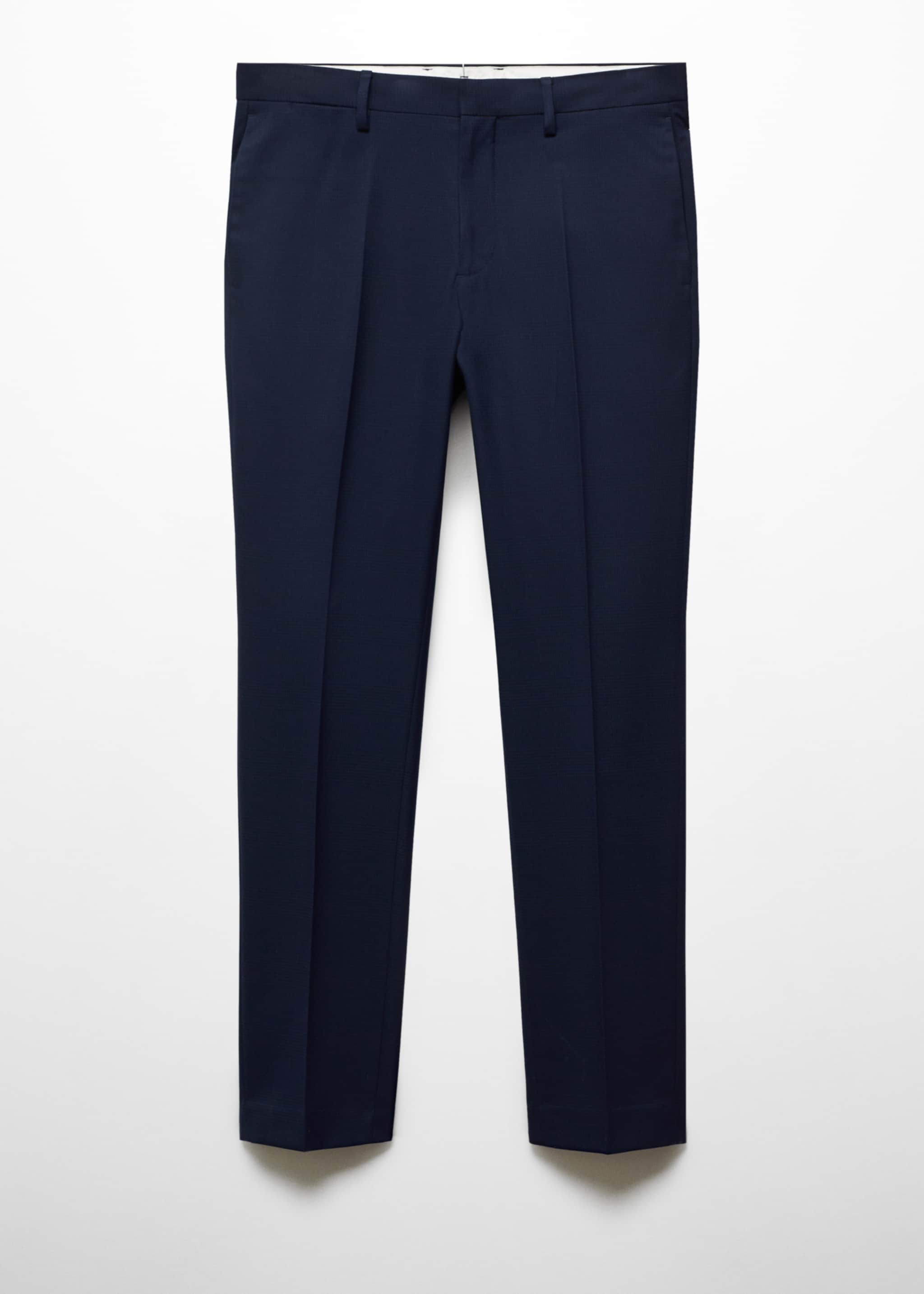 Stretch fabric super slim-fit suit trousers - Article without model