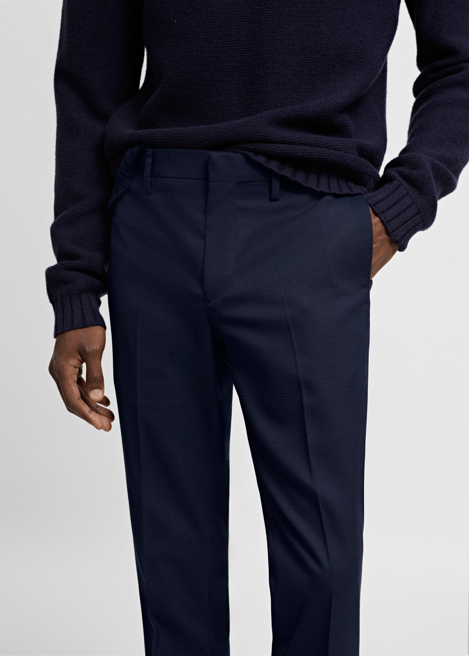 Super Slim Fit-Anzughose aus Stretchstoff - Detail des Artikels 1